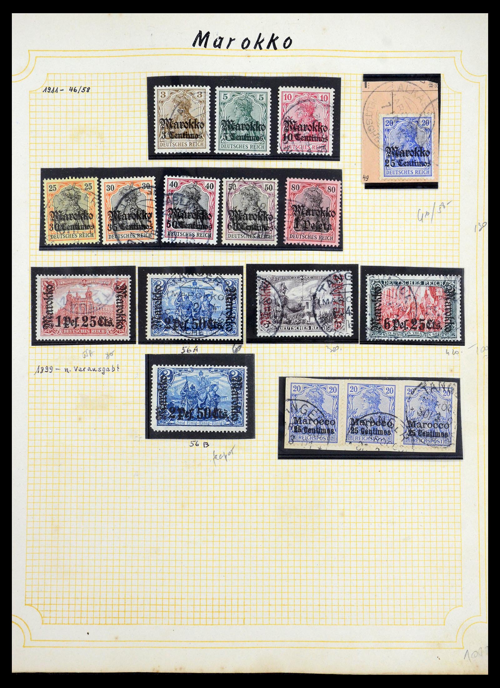 35550 007 - Postzegelverzameling 35550 Duitse koloniën 1889-1919.