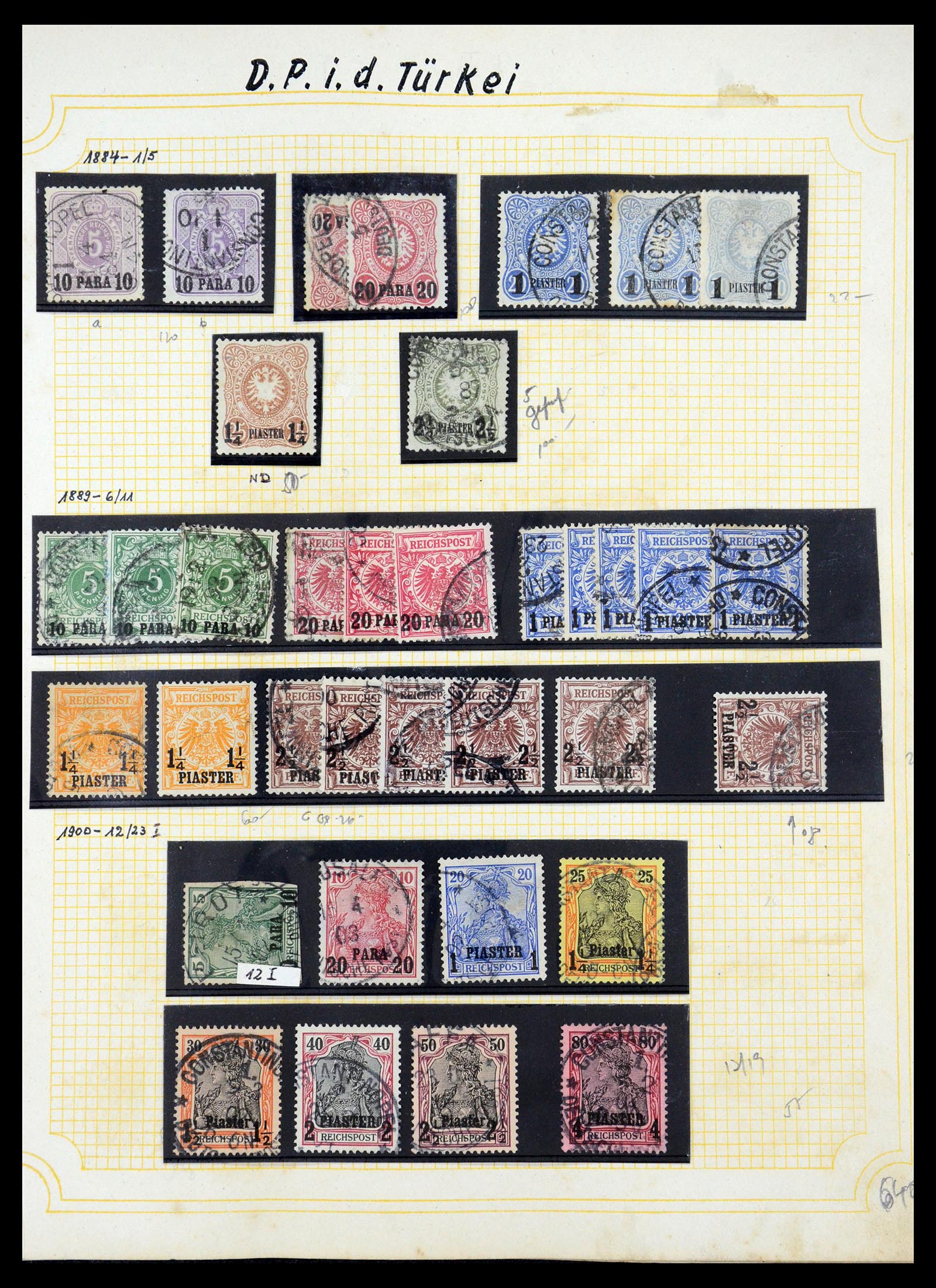 35550 008 - Postzegelverzameling 35550 Duitse koloniën 1889-1919.