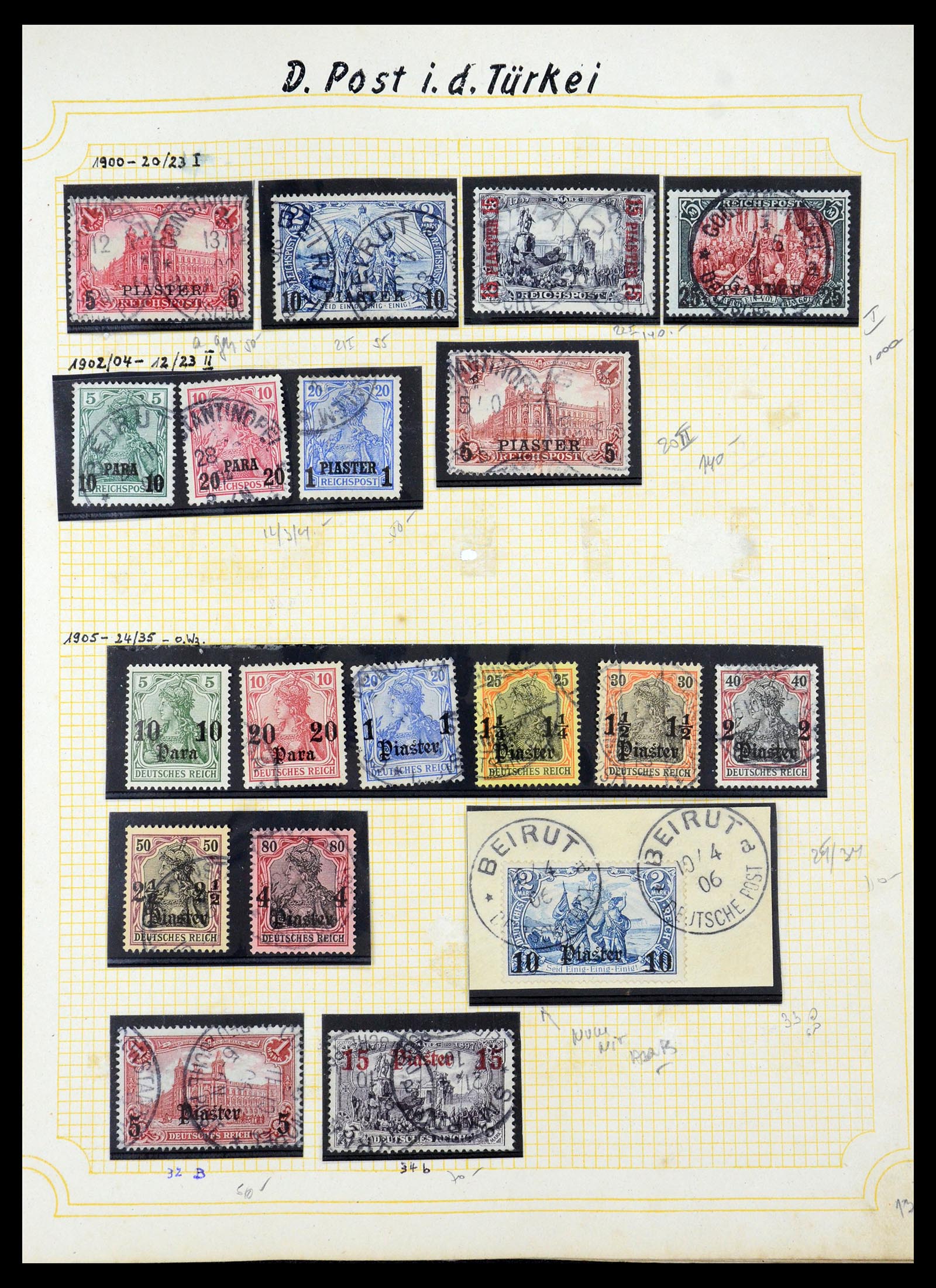 35550 009 - Postzegelverzameling 35550 Duitse koloniën 1889-1919.