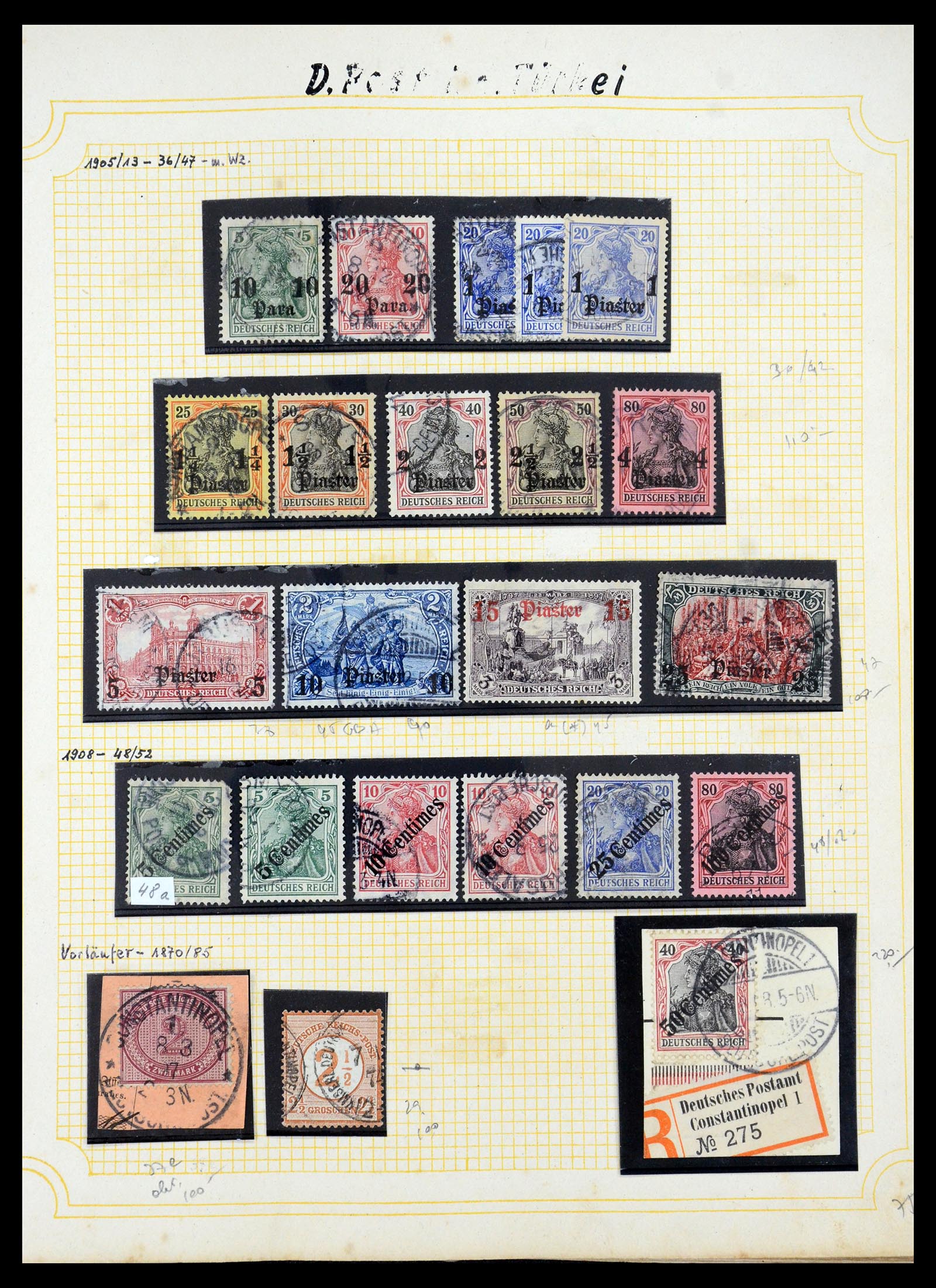 35550 010 - Postzegelverzameling 35550 Duitse koloniën 1889-1919.