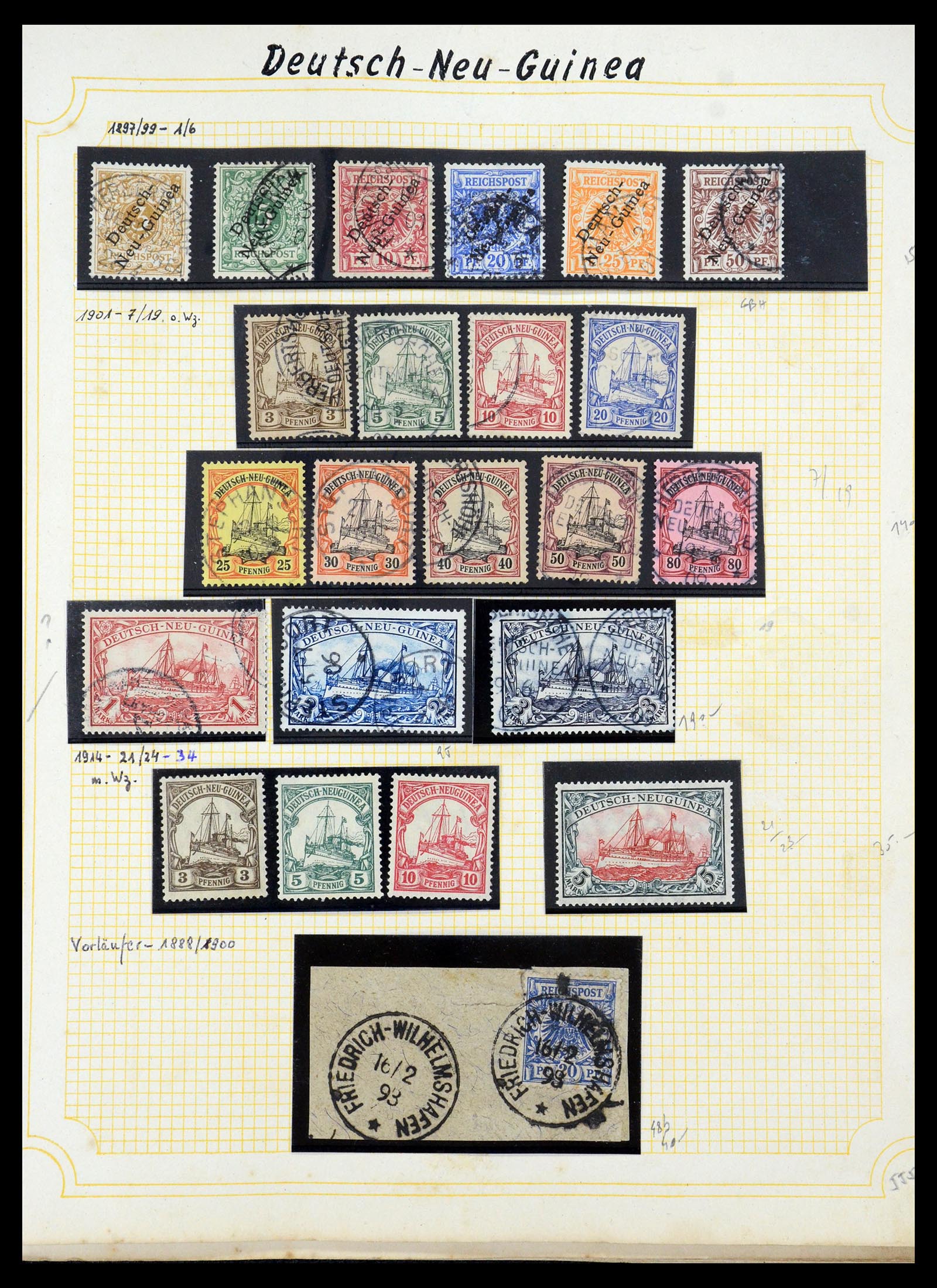 35550 011 - Postzegelverzameling 35550 Duitse koloniën 1889-1919.
