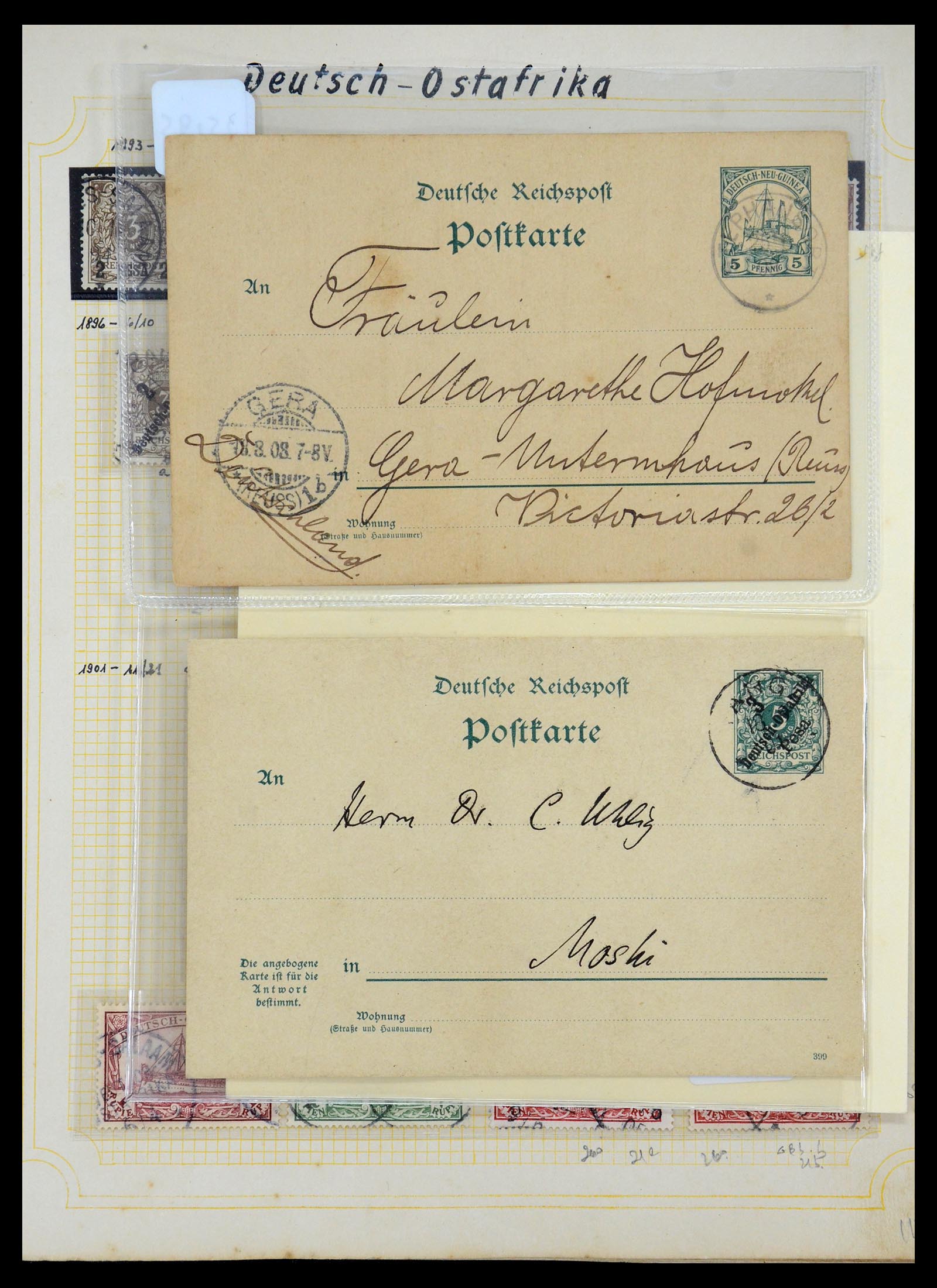 35550 012 - Postzegelverzameling 35550 Duitse koloniën 1889-1919.