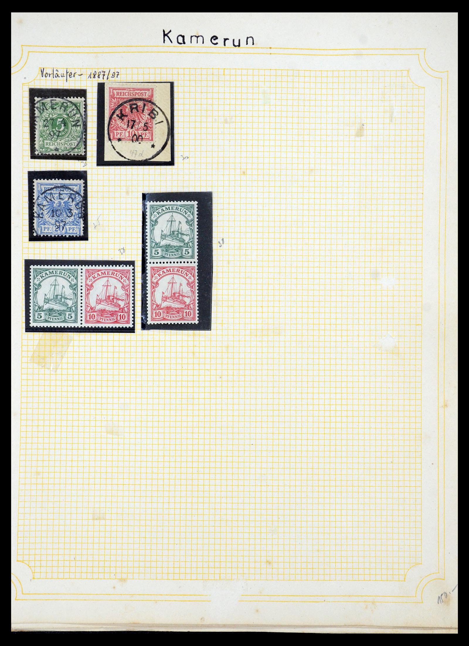 35550 021 - Postzegelverzameling 35550 Duitse koloniën 1889-1919.