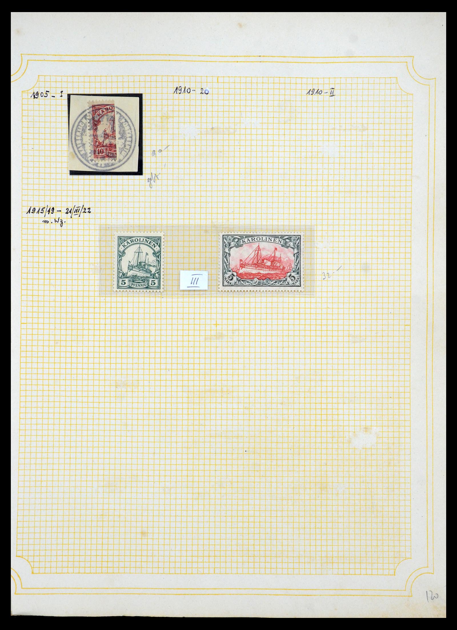 35550 023 - Postzegelverzameling 35550 Duitse koloniën 1889-1919.