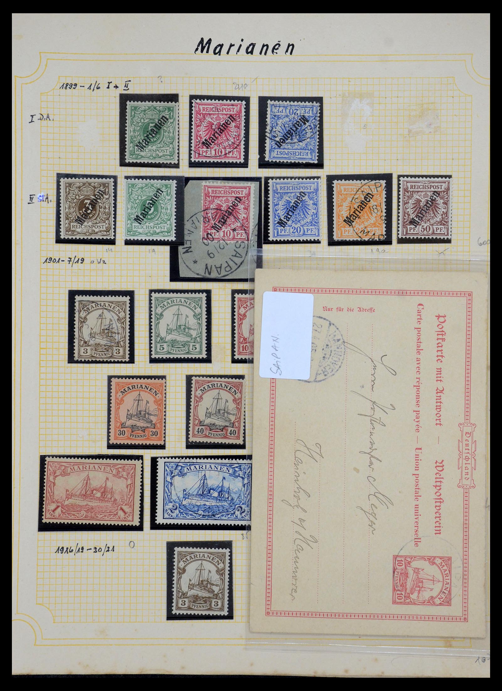 35550 027 - Postzegelverzameling 35550 Duitse koloniën 1889-1919.