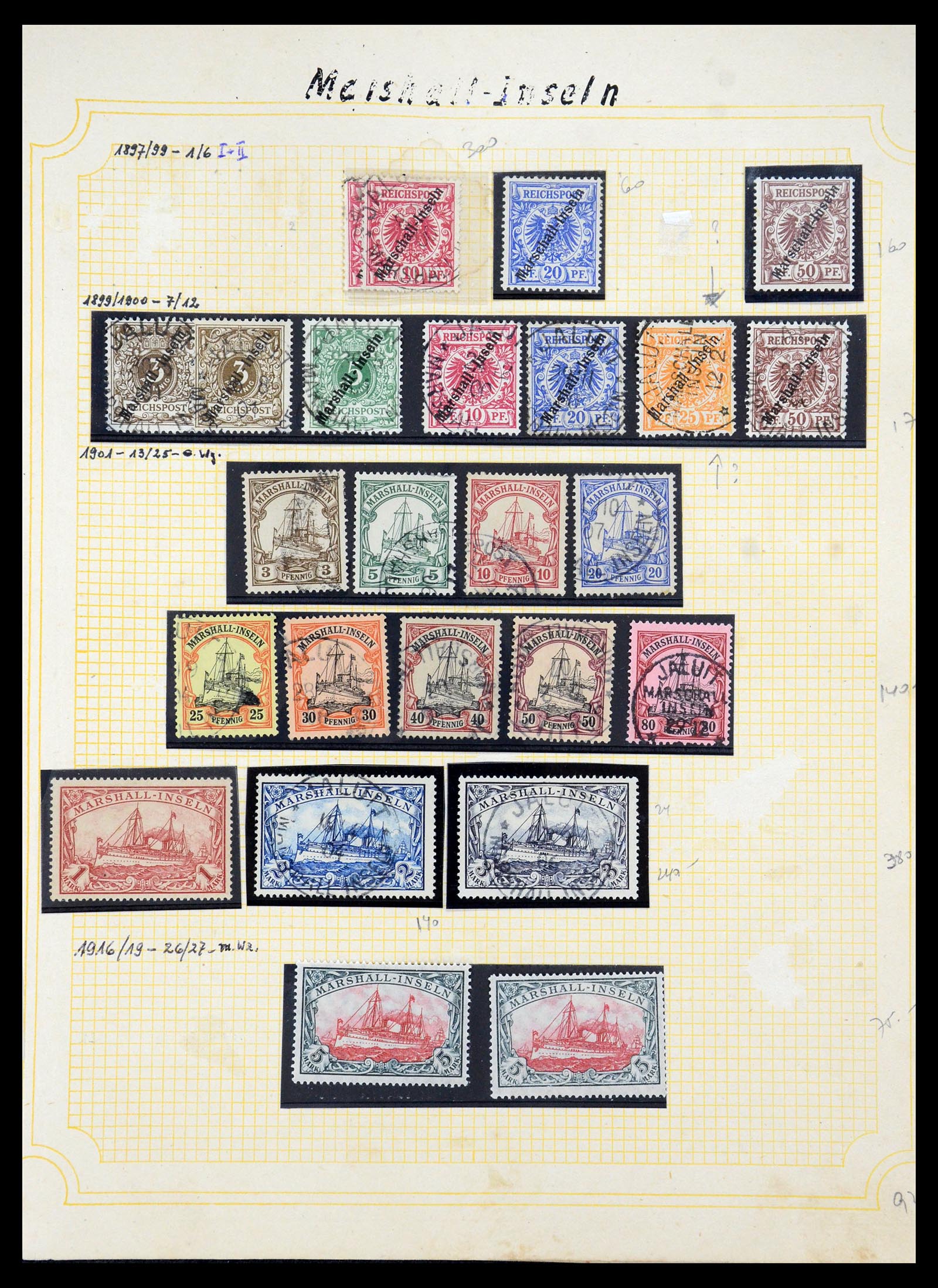 35550 029 - Postzegelverzameling 35550 Duitse koloniën 1889-1919.