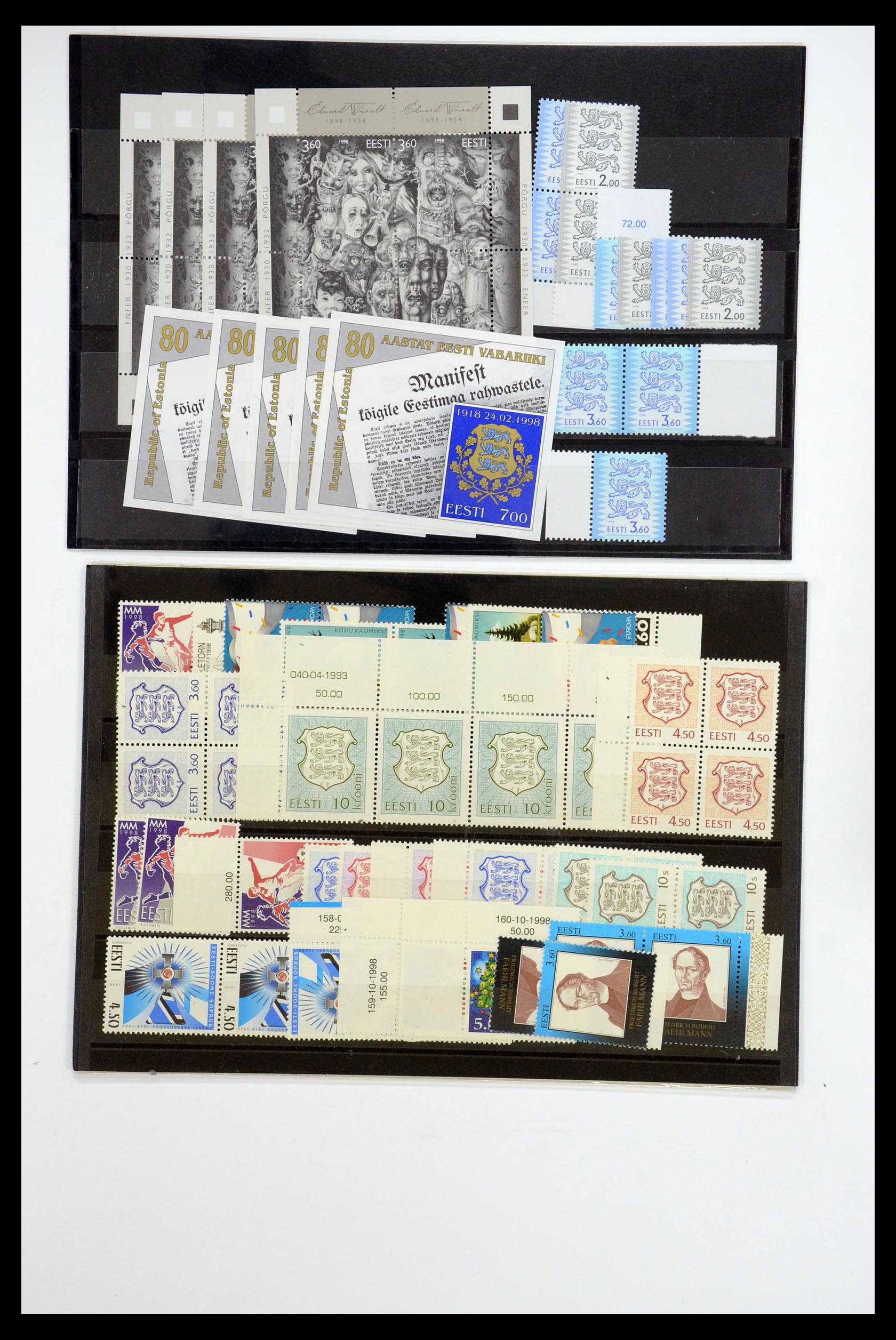 35556 005 - Postzegelverzameling 35556 Baltische Staten 1919-2000.