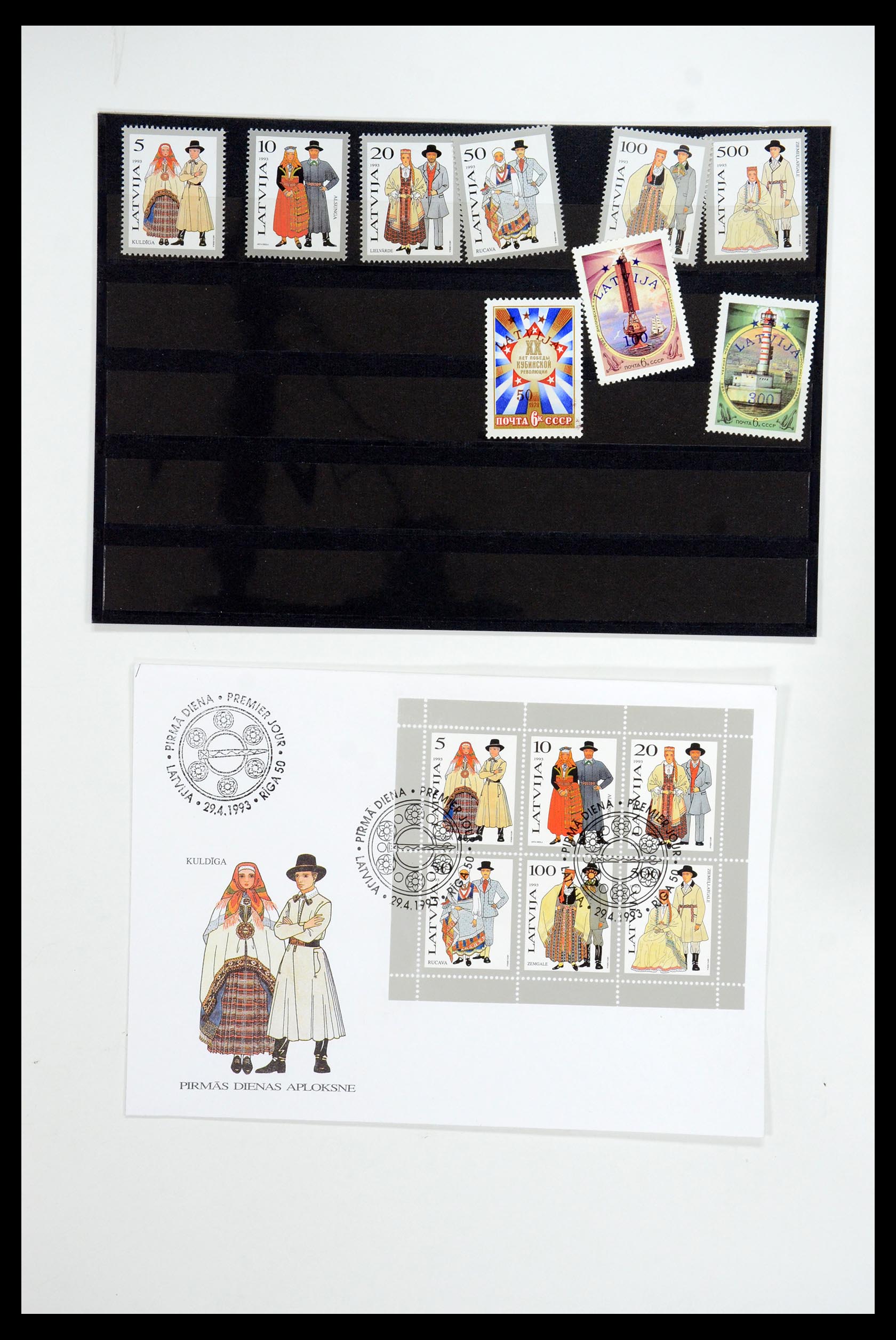 35556 013 - Postzegelverzameling 35556 Baltische Staten 1919-2000.