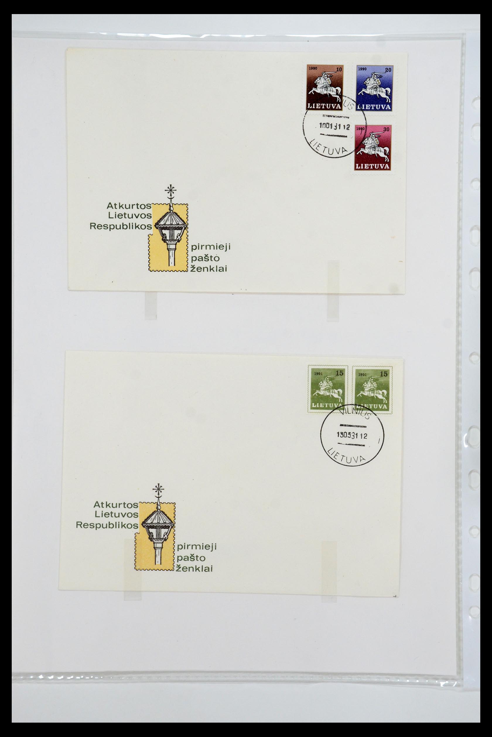 35556 018 - Postzegelverzameling 35556 Baltische Staten 1919-2000.