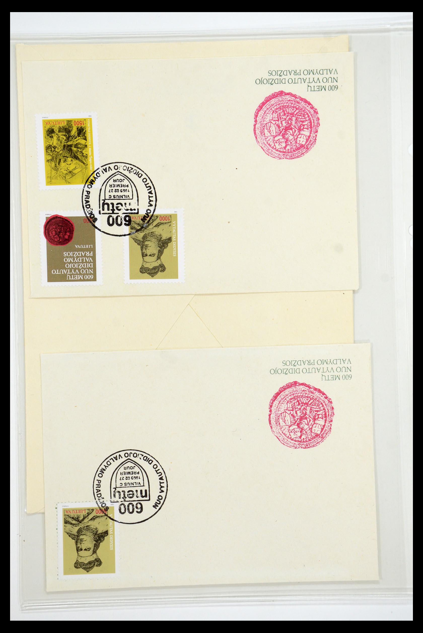 35556 030 - Postzegelverzameling 35556 Baltische Staten 1919-2000.