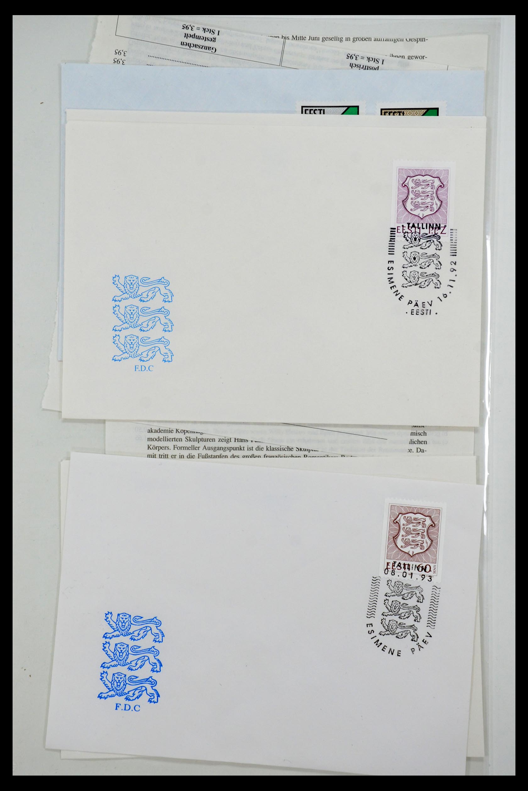 35556 038 - Postzegelverzameling 35556 Baltische Staten 1919-2000.