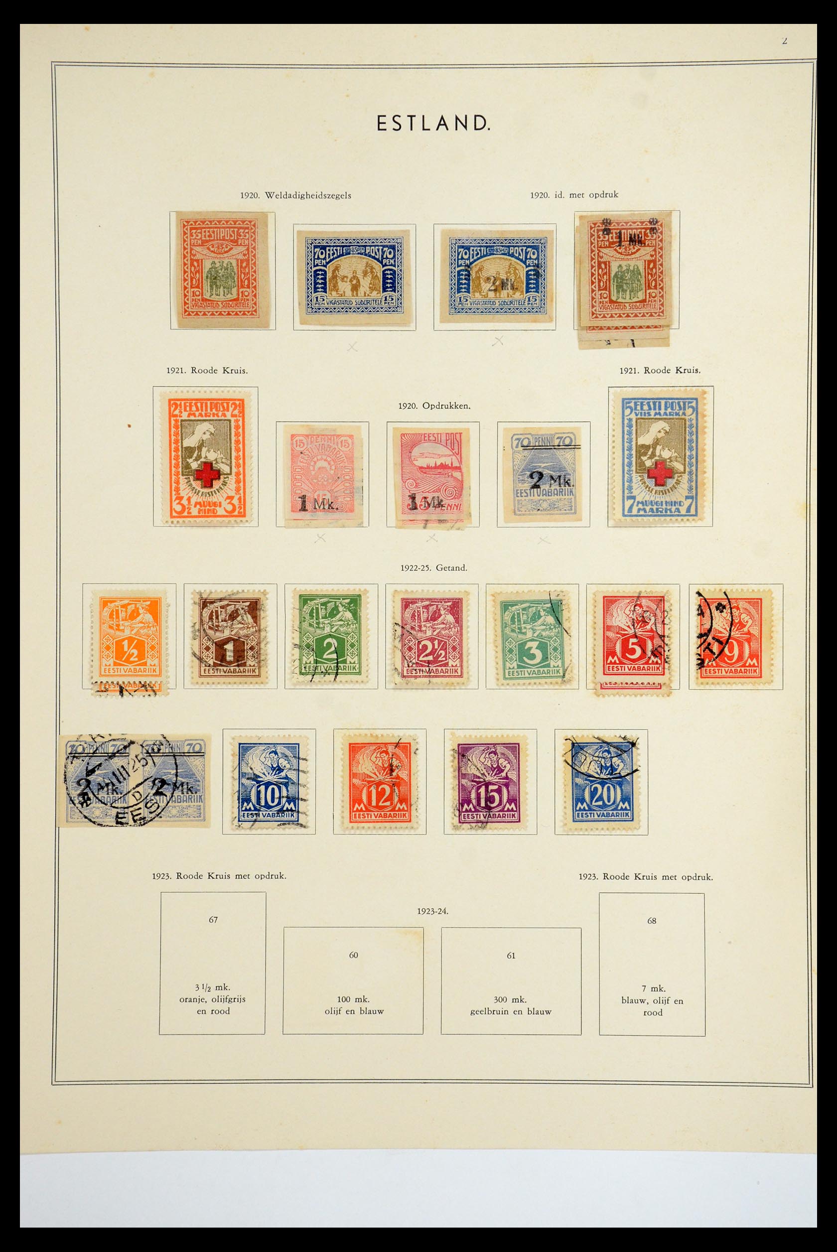 35556 054 - Postzegelverzameling 35556 Baltische Staten 1919-2000.