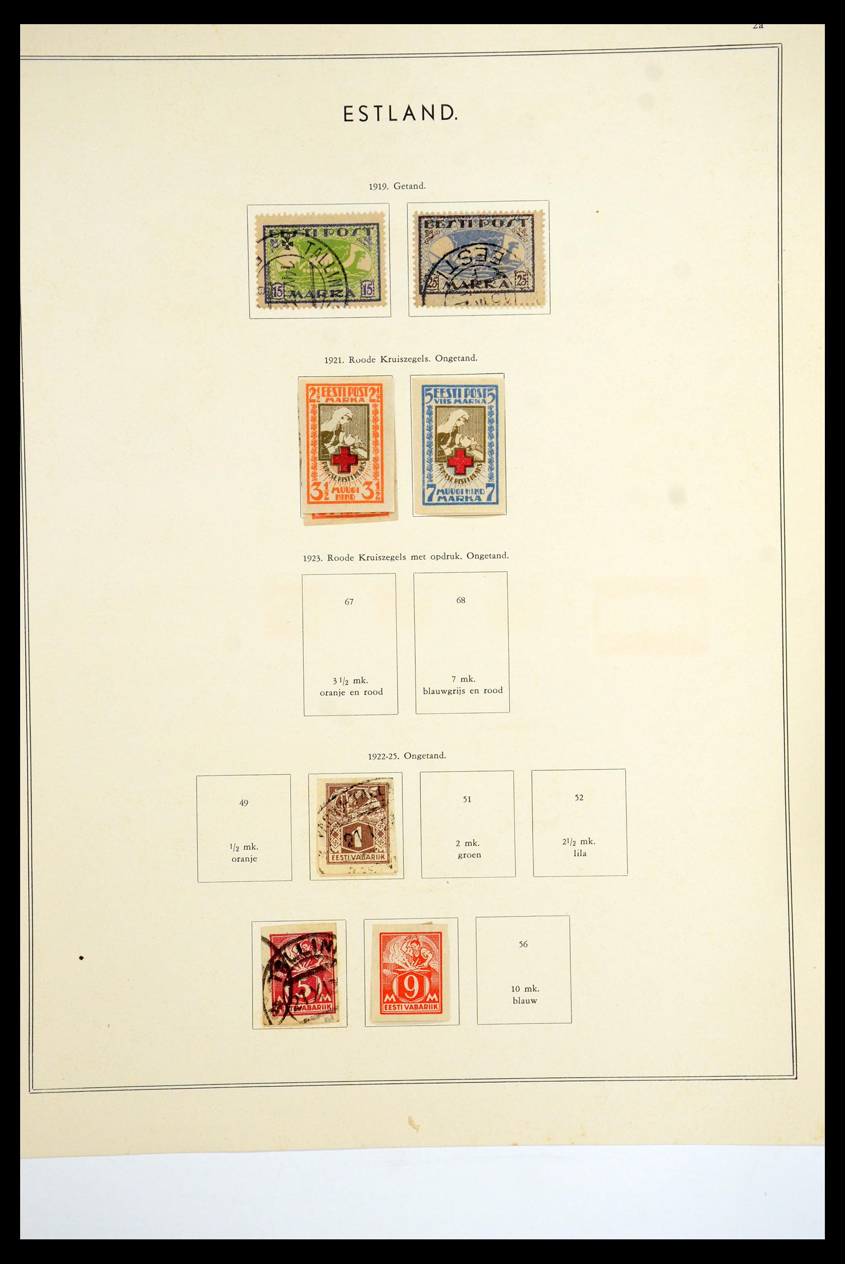 35556 055 - Postzegelverzameling 35556 Baltische Staten 1919-2000.