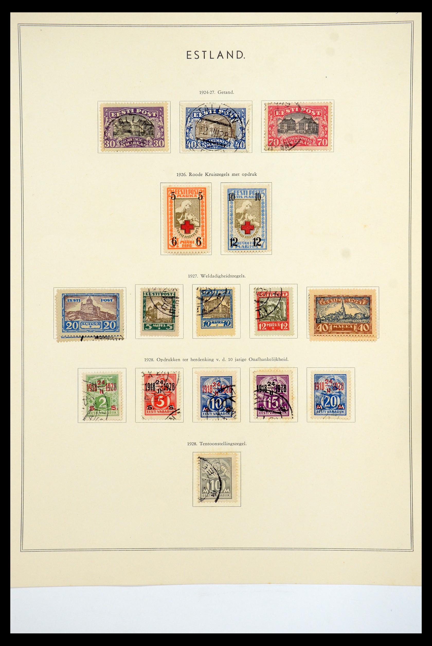 35556 056 - Postzegelverzameling 35556 Baltische Staten 1919-2000.