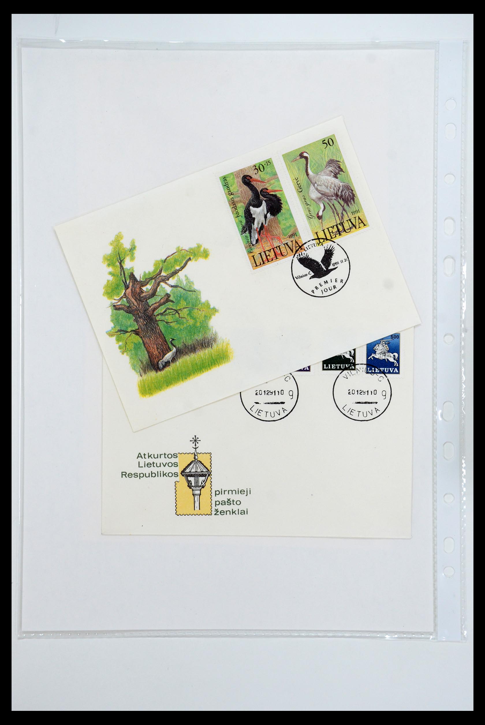 35556 063 - Postzegelverzameling 35556 Baltische Staten 1919-2000.
