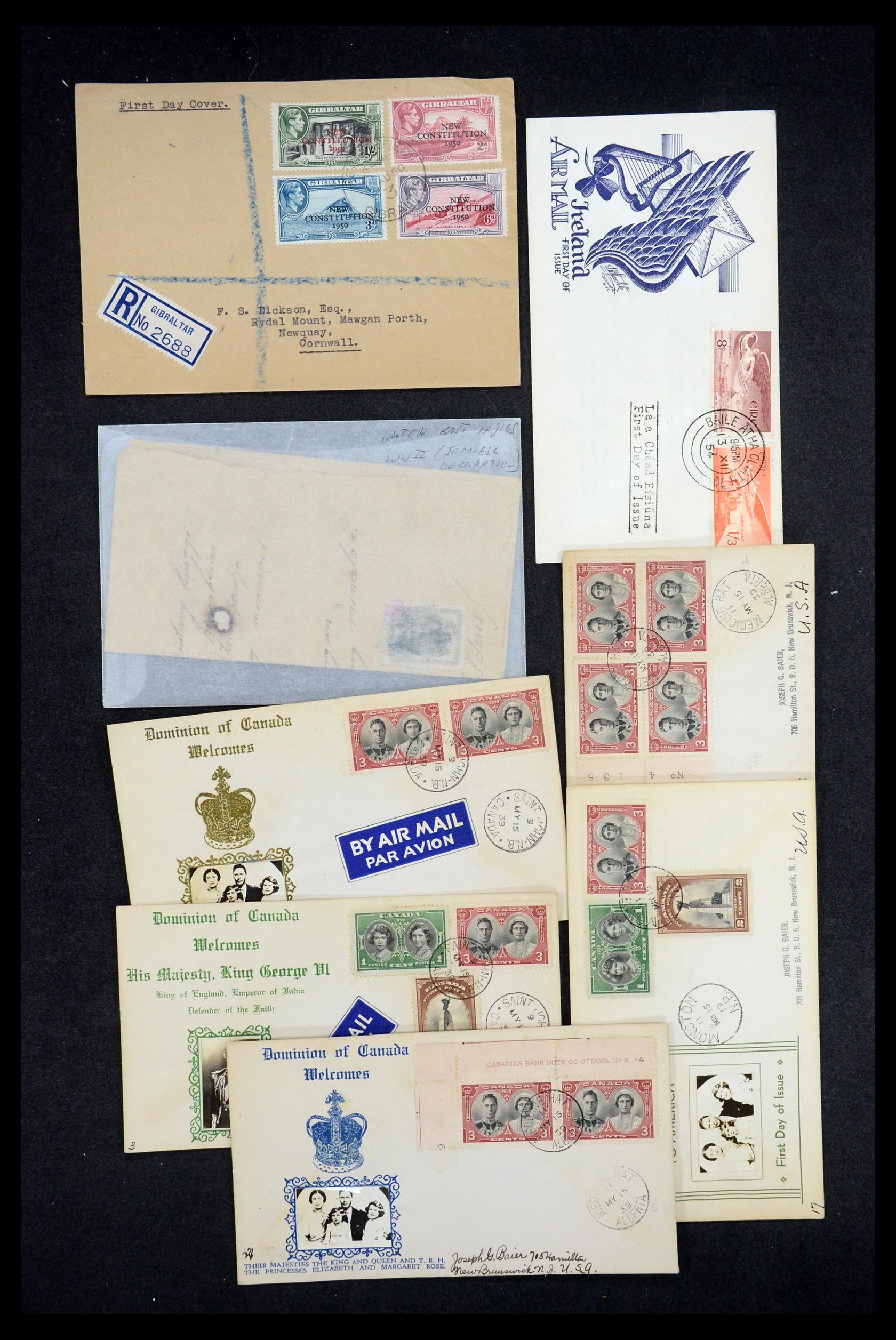 35557 004 - Postzegelverzameling 35557 Wereld brieven 1860-1950.