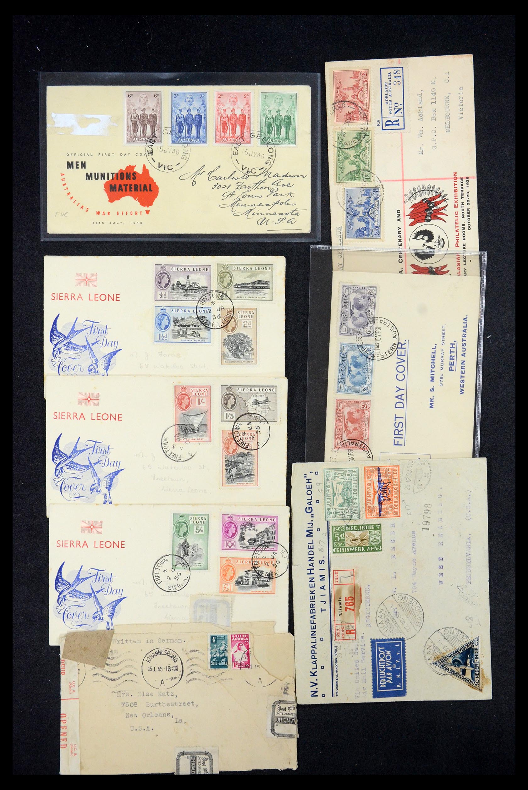 35557 006 - Postzegelverzameling 35557 Wereld brieven 1860-1950.