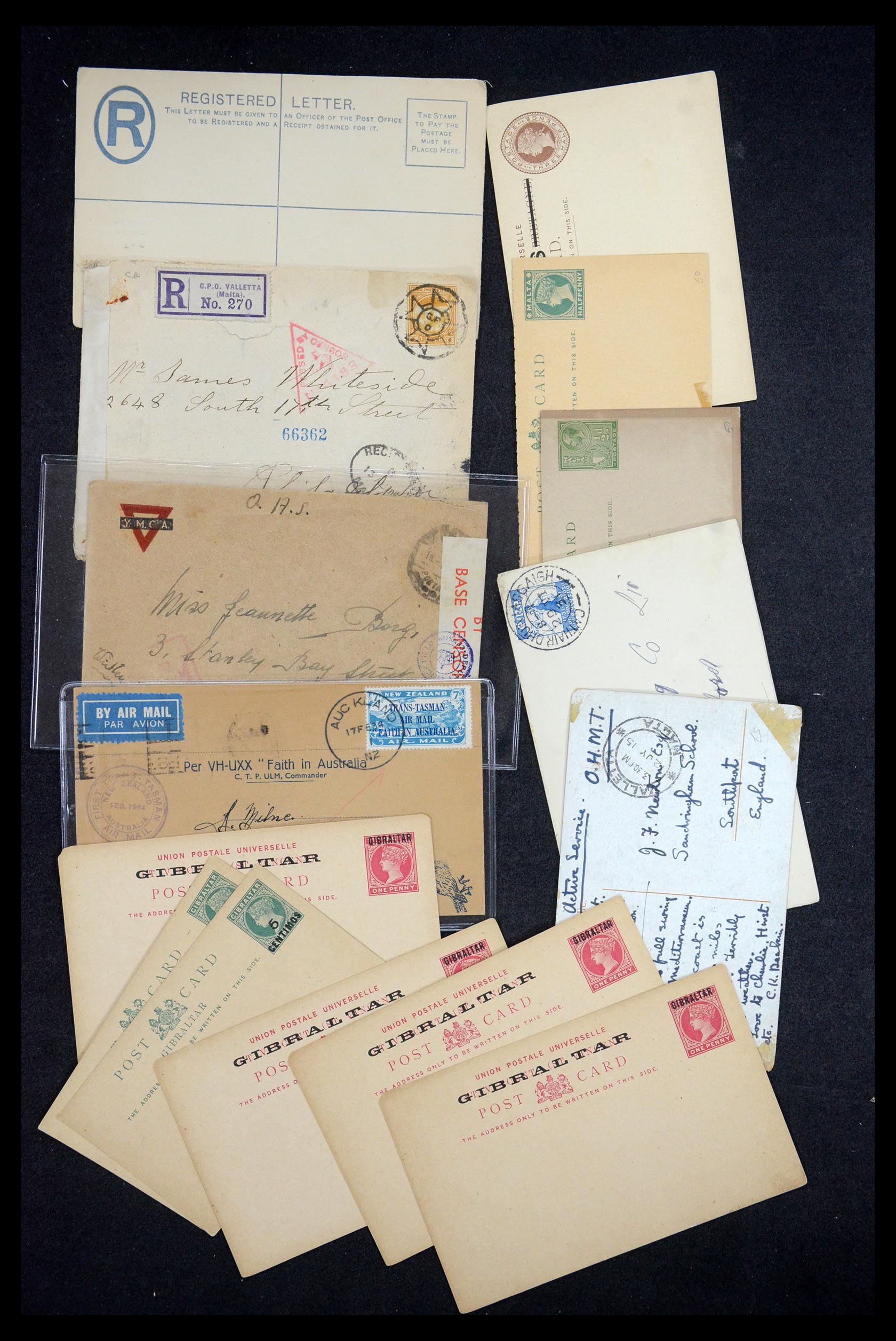 35557 019 - Postzegelverzameling 35557 Wereld brieven 1860-1950.