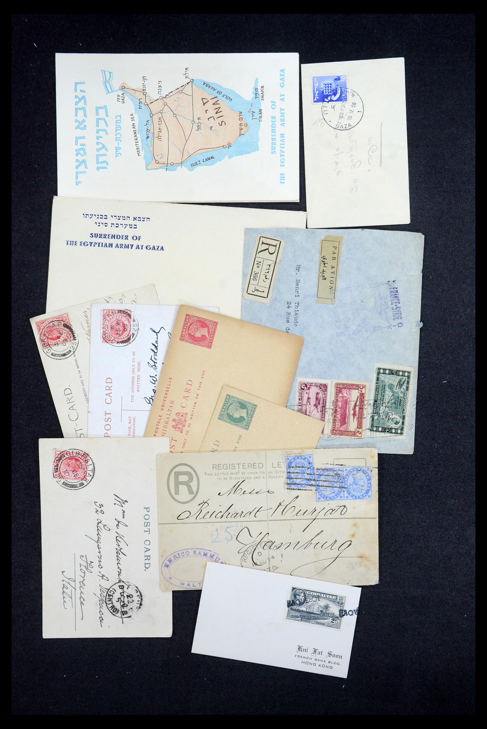 35557 023 - Postzegelverzameling 35557 Wereld brieven 1860-1950.