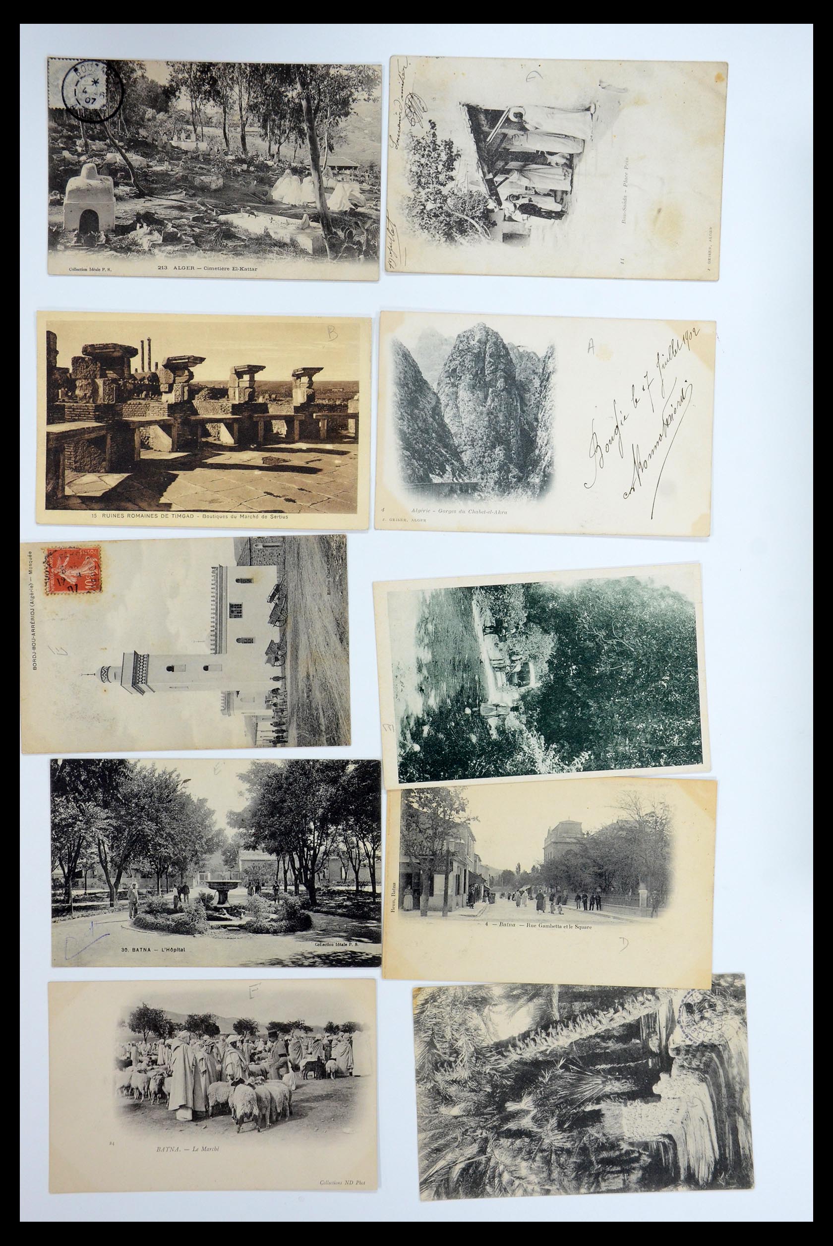 35558 006 - Postzegelverzameling 35558 Algerije ansichtkaarten 1900-1945.