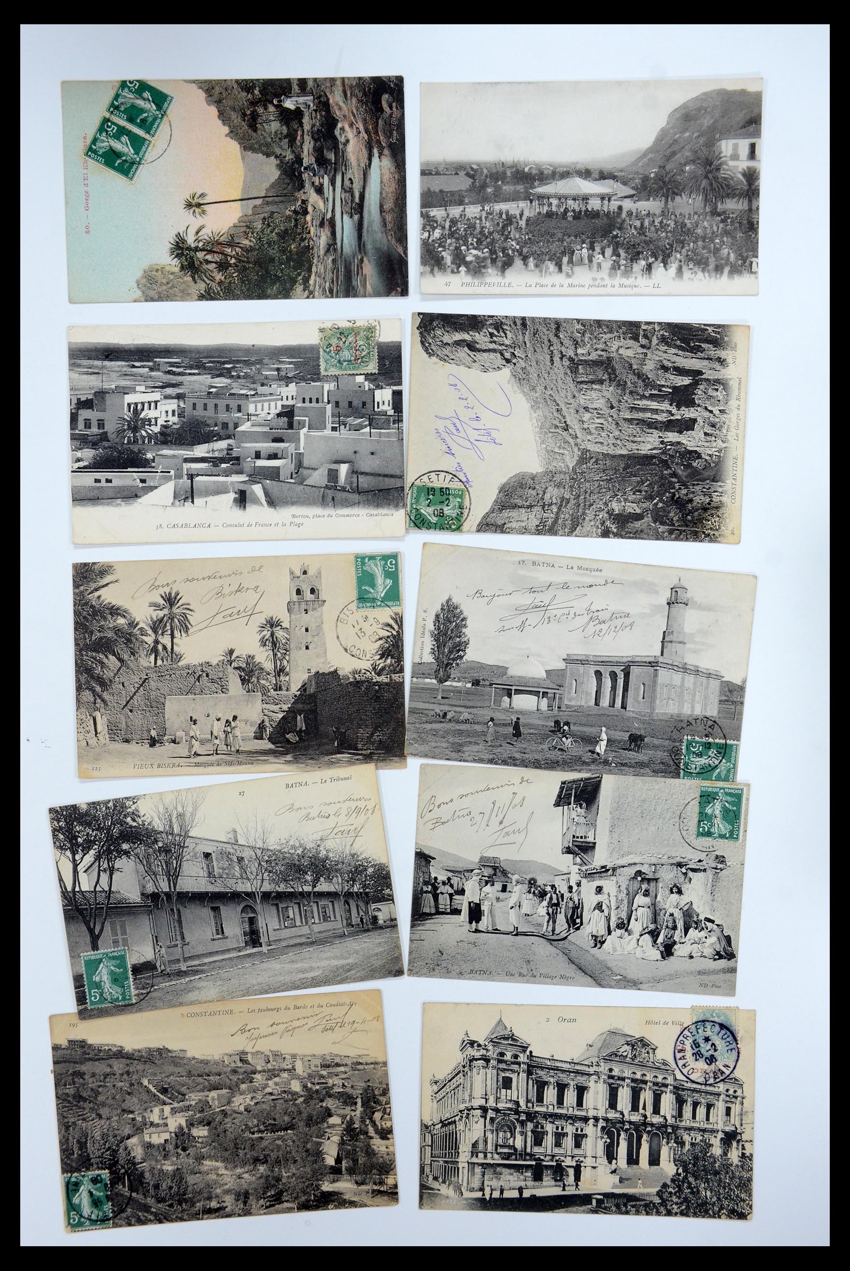 35558 036 - Postzegelverzameling 35558 Algerije ansichtkaarten 1900-1945.