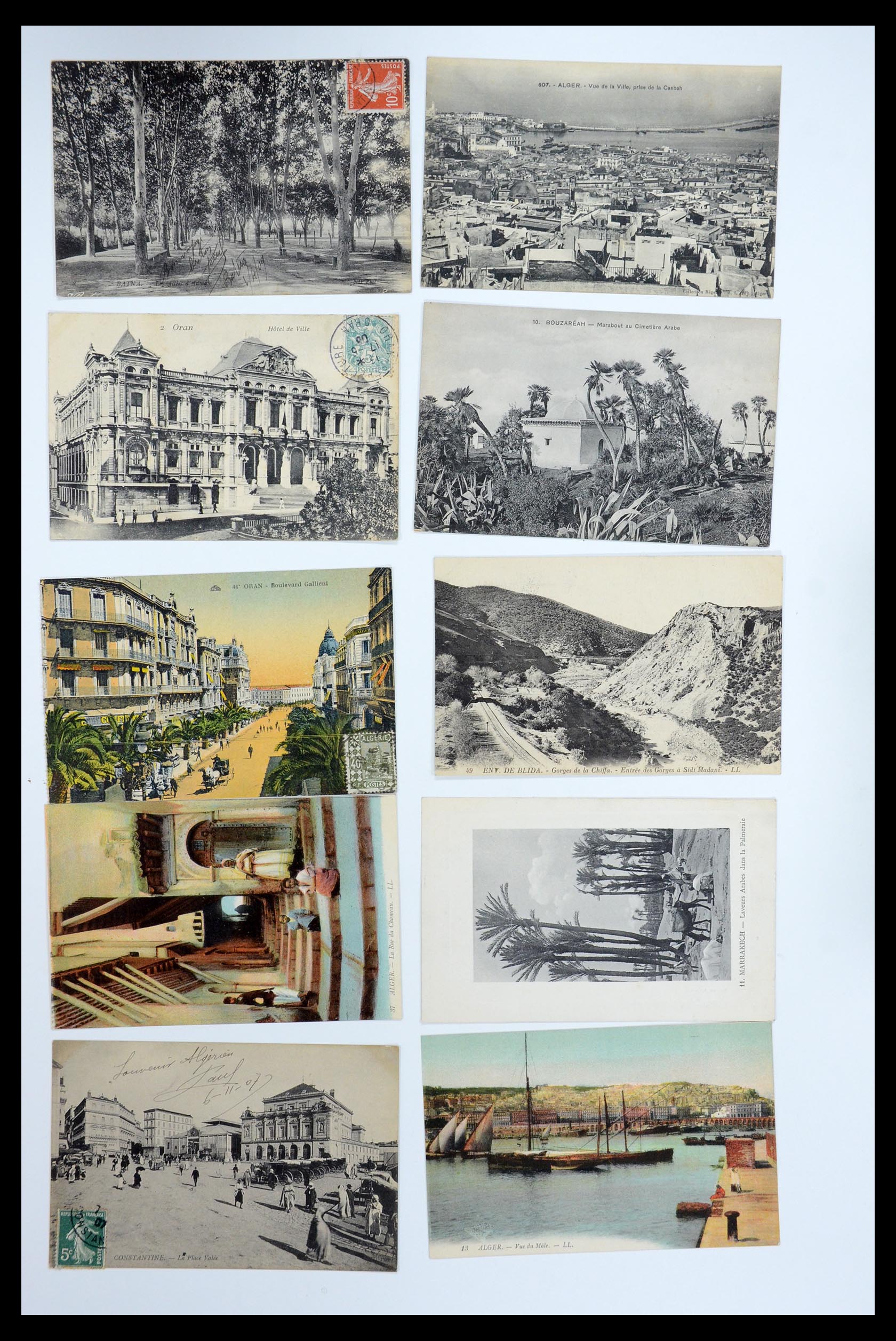 35558 037 - Postzegelverzameling 35558 Algerije ansichtkaarten 1900-1945.