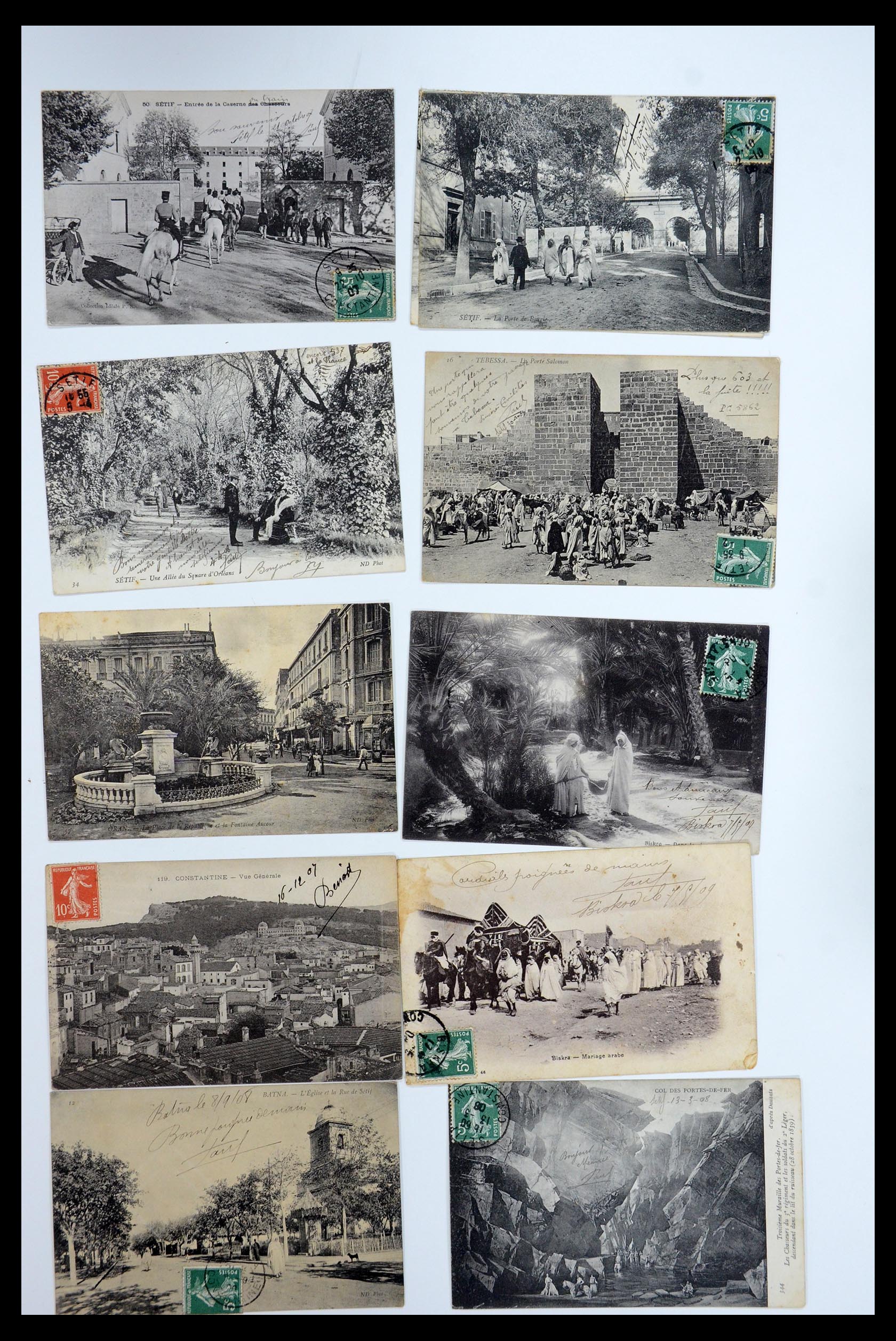 35558 038 - Postzegelverzameling 35558 Algerije ansichtkaarten 1900-1945.