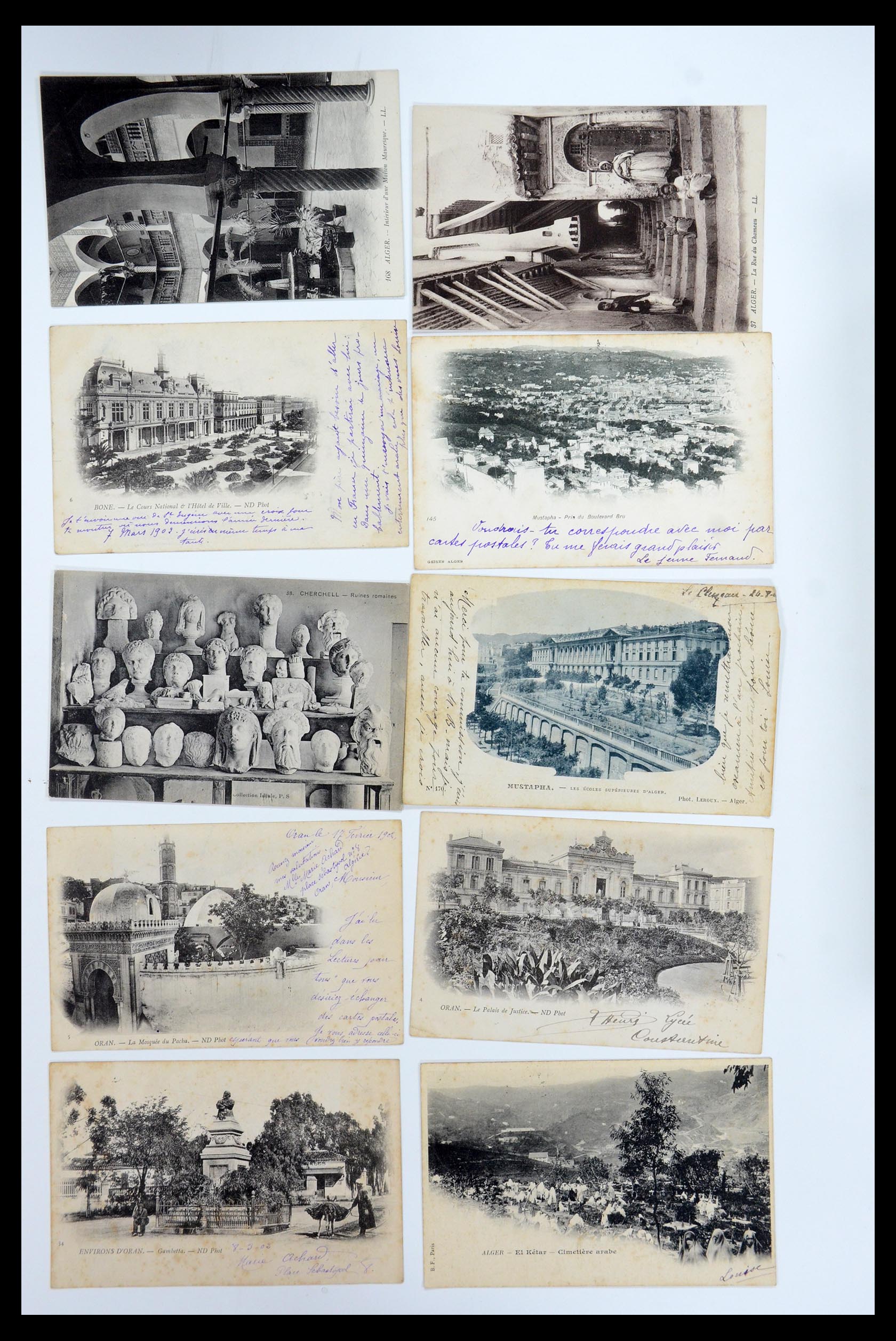 35558 049 - Postzegelverzameling 35558 Algerije ansichtkaarten 1900-1945.
