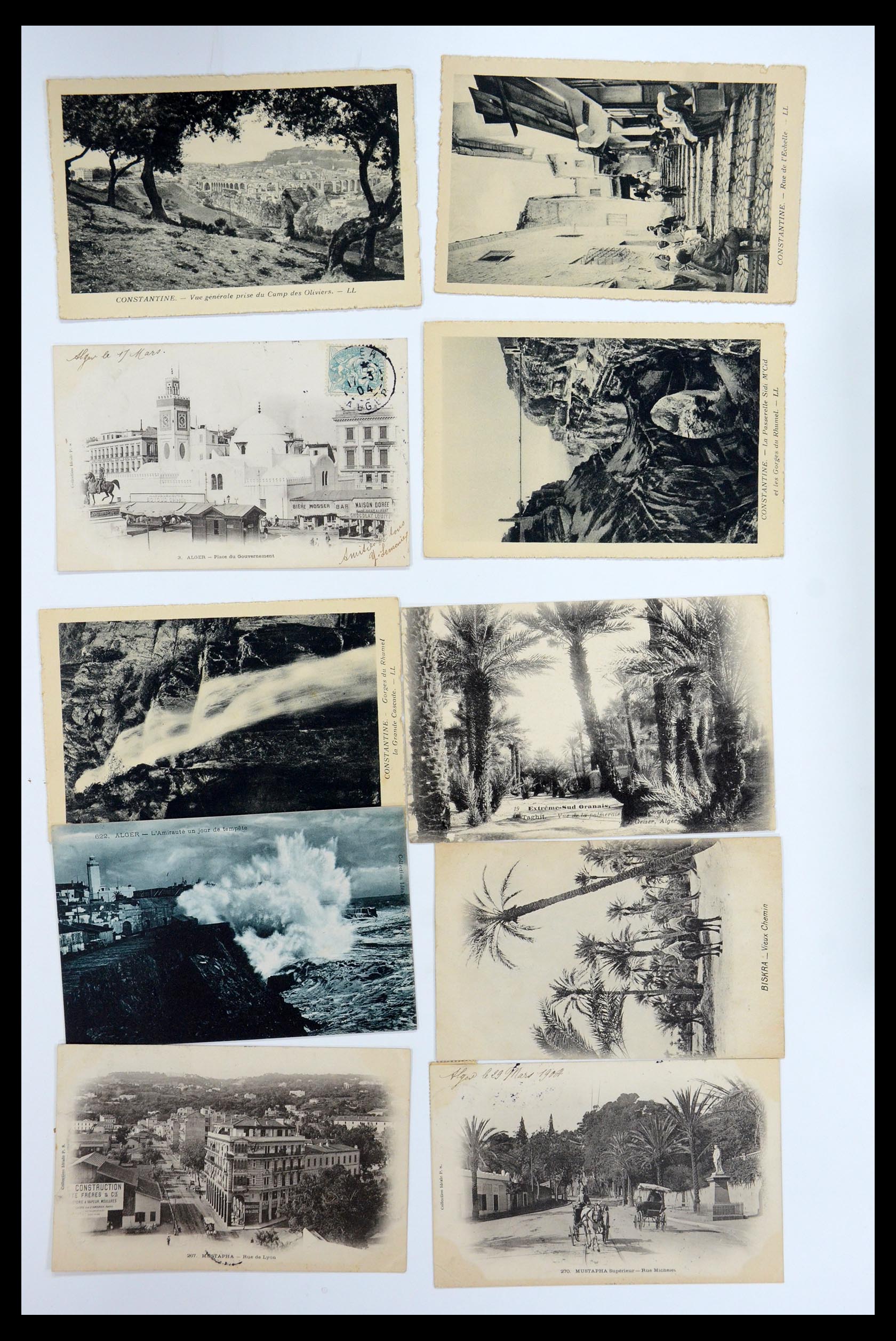 35558 051 - Postzegelverzameling 35558 Algerije ansichtkaarten 1900-1945.