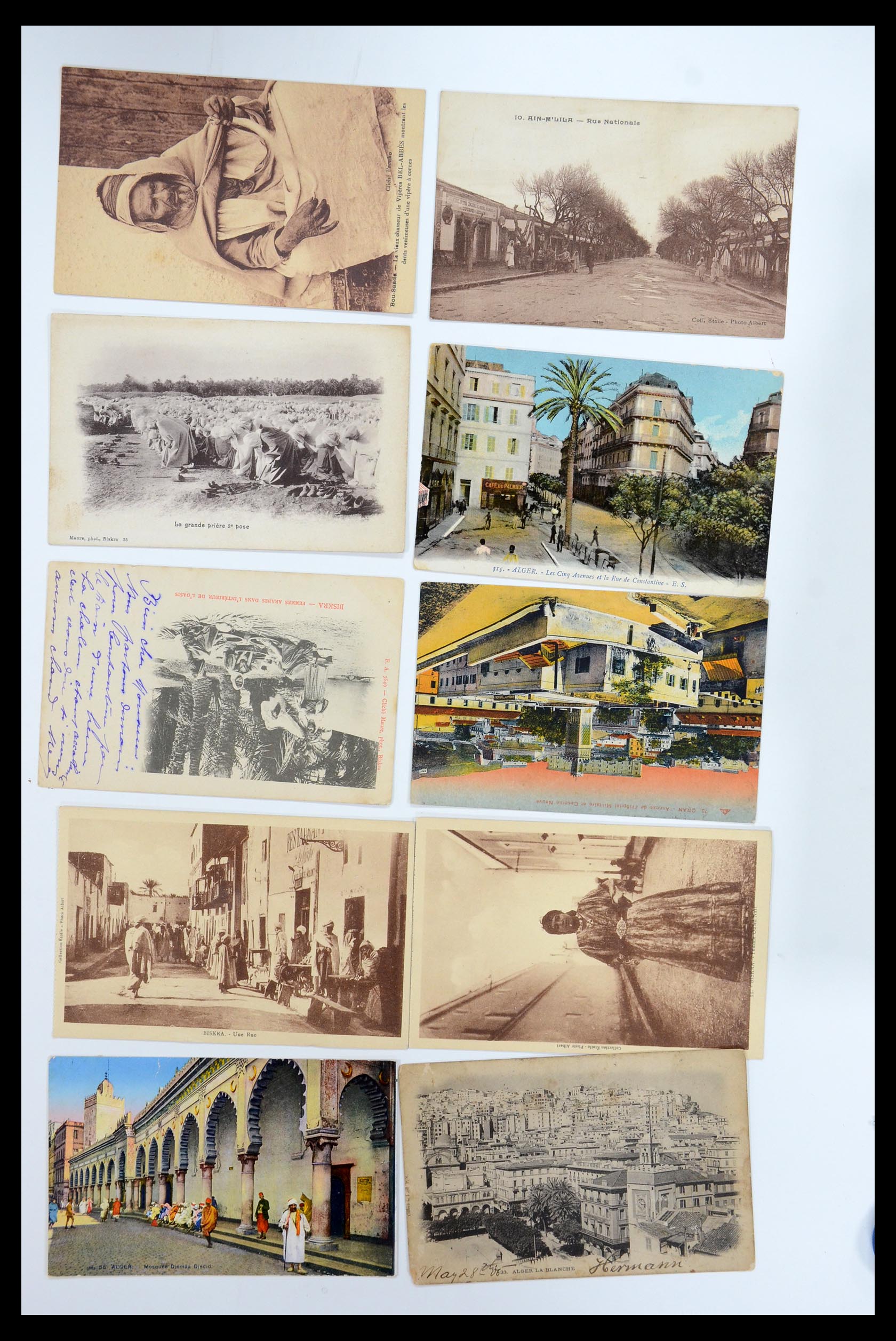35558 073 - Postzegelverzameling 35558 Algerije ansichtkaarten 1900-1945.