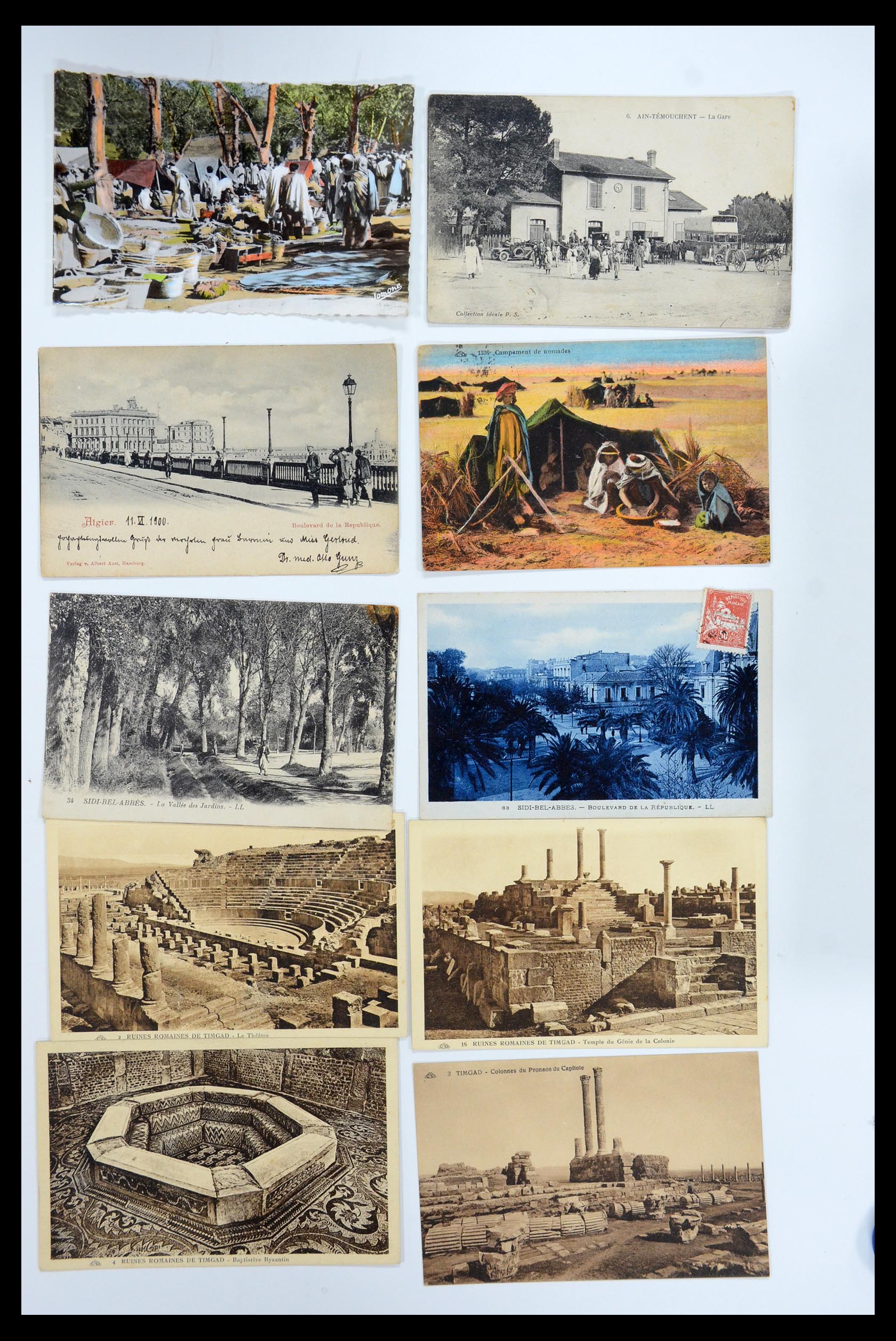 35558 074 - Postzegelverzameling 35558 Algerije ansichtkaarten 1900-1945.