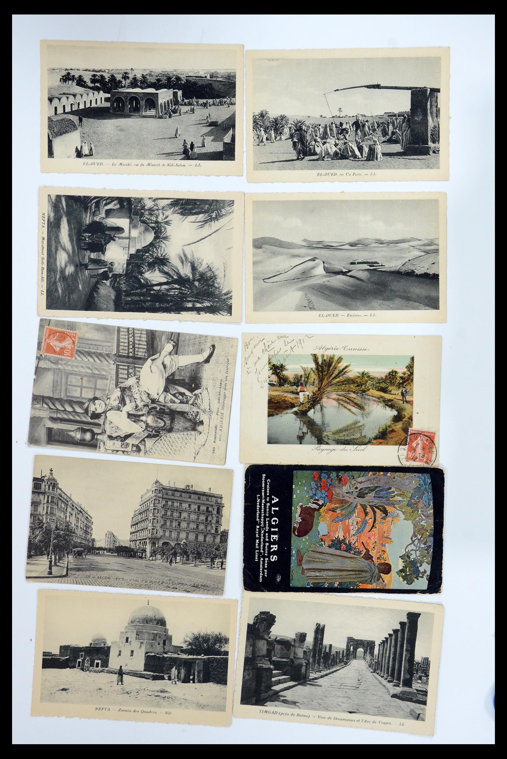 35558 076 - Postzegelverzameling 35558 Algerije ansichtkaarten 1900-1945.