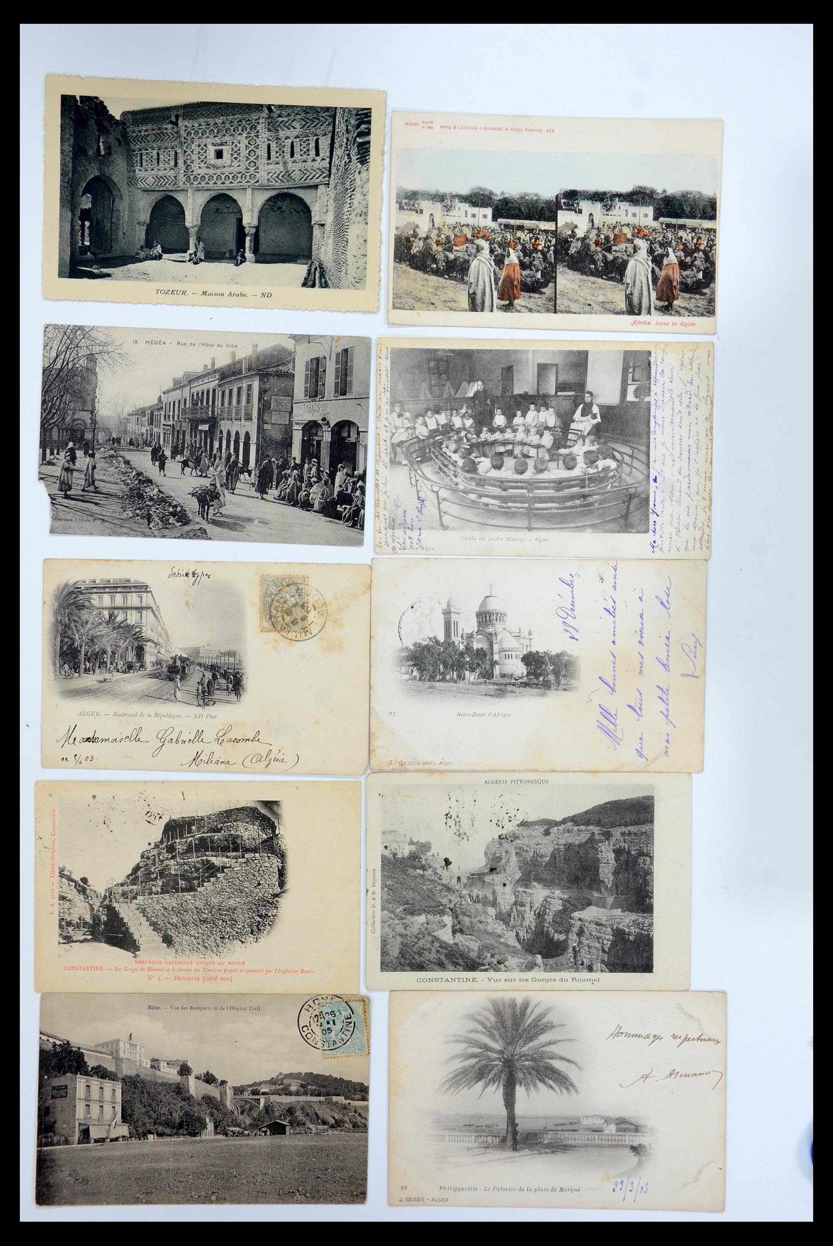 35558 078 - Postzegelverzameling 35558 Algerije ansichtkaarten 1900-1945.