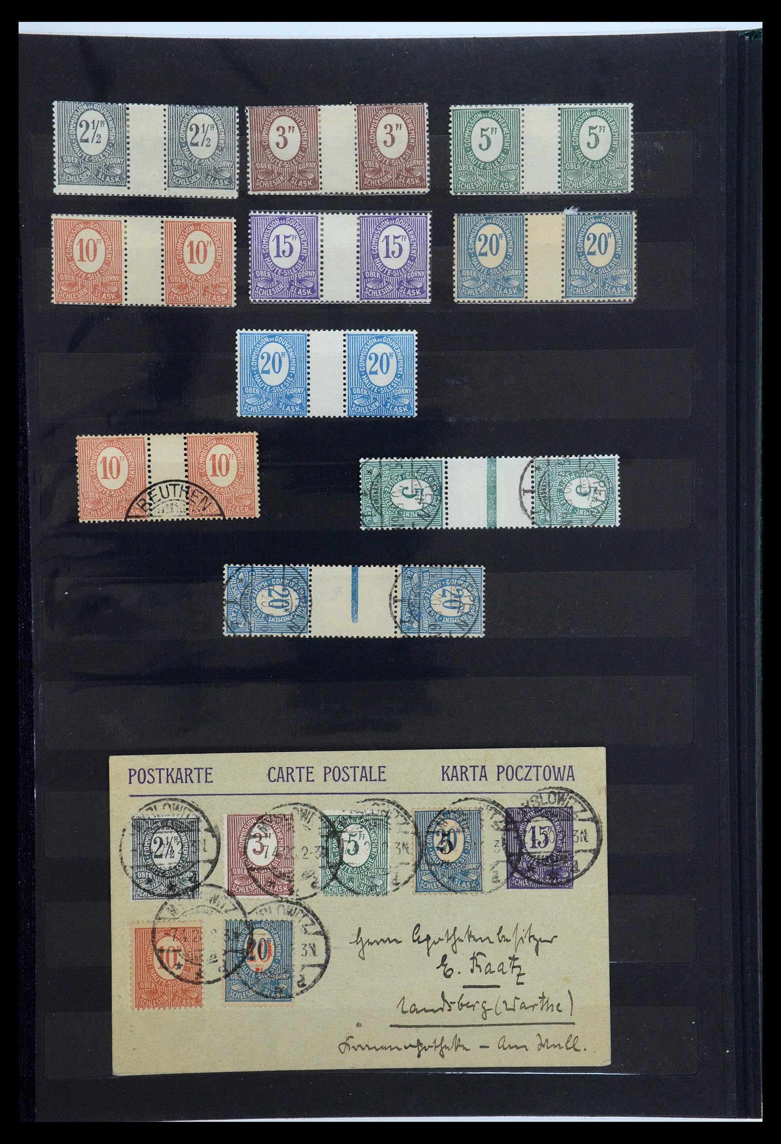 35560 003 - Postzegelverzameling 35560 Oberschlesien speciaalverzameling 1920-192