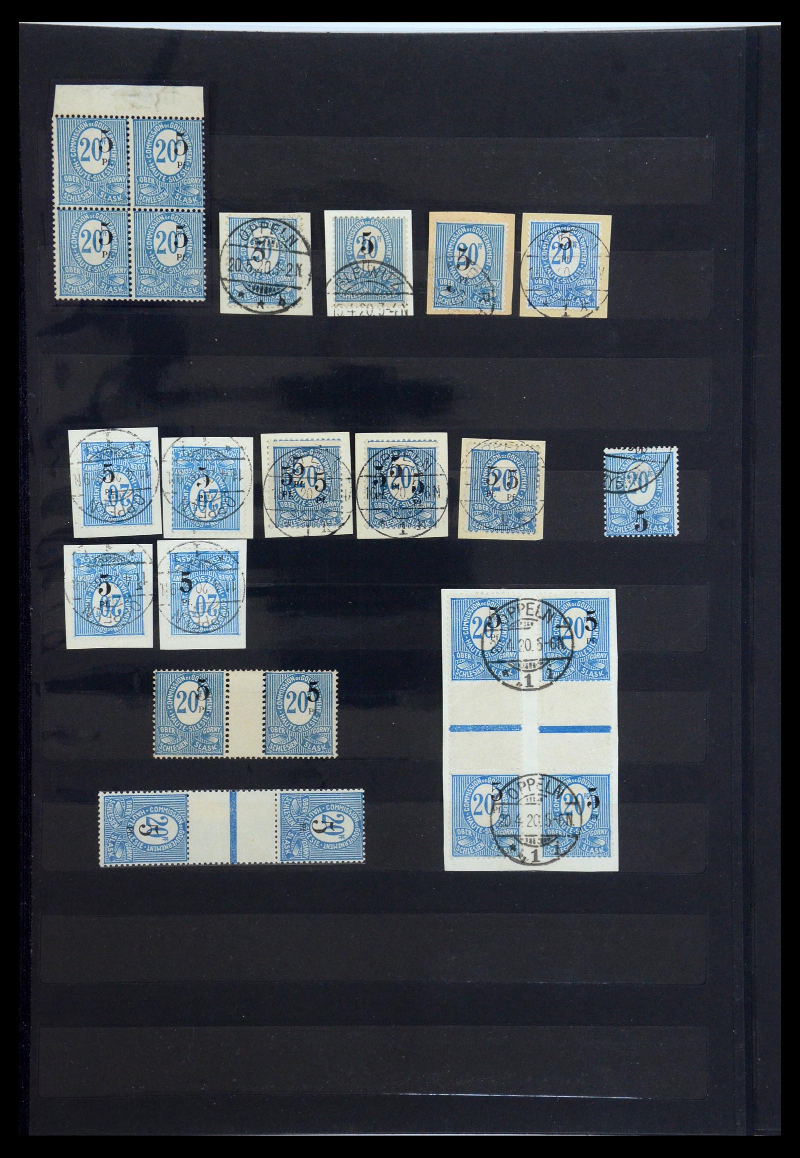 35560 005 - Postzegelverzameling 35560 Oberschlesien speciaalverzameling 1920-192