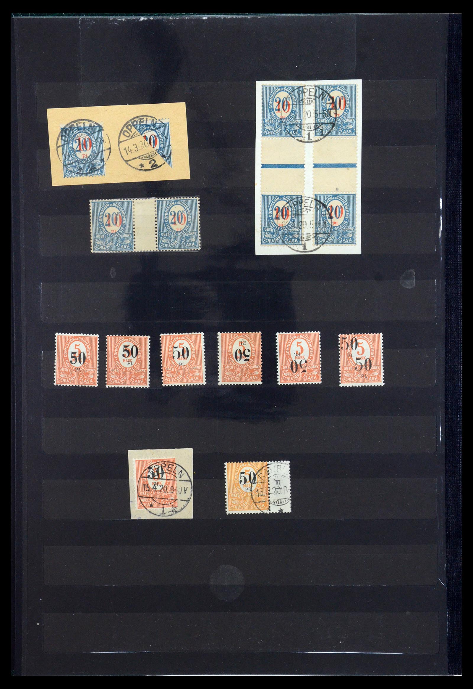 35560 006 - Postzegelverzameling 35560 Oberschlesien speciaalverzameling 1920-192