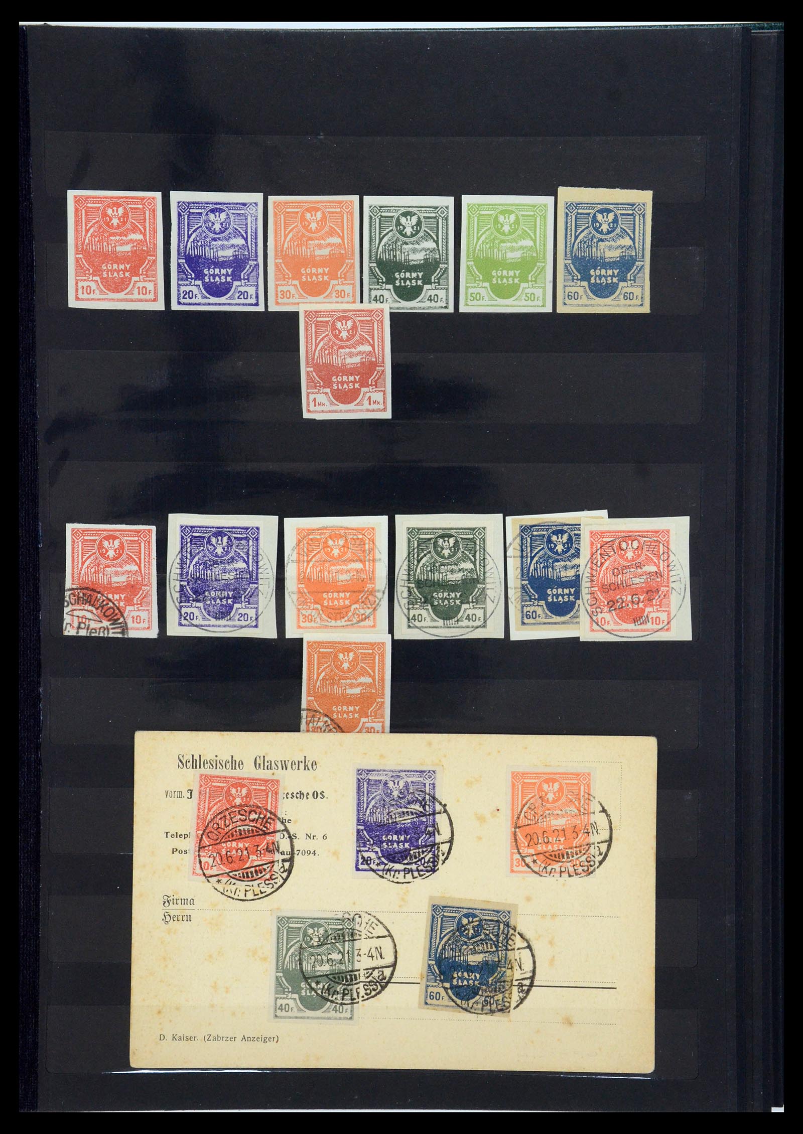 35560 017 - Postzegelverzameling 35560 Oberschlesien speciaalverzameling 1920-192