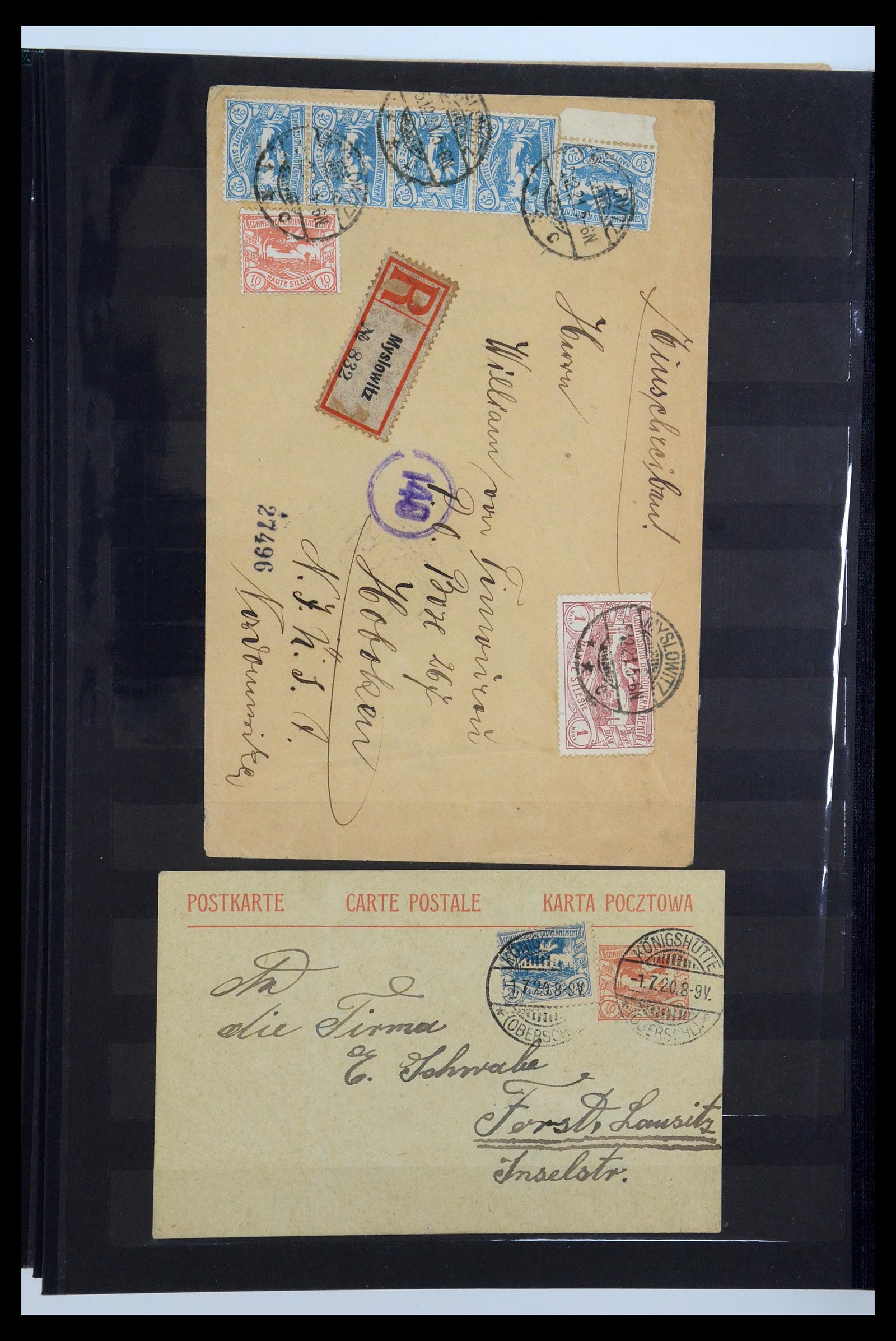 35560 024 - Postzegelverzameling 35560 Oberschlesien speciaalverzameling 1920-192