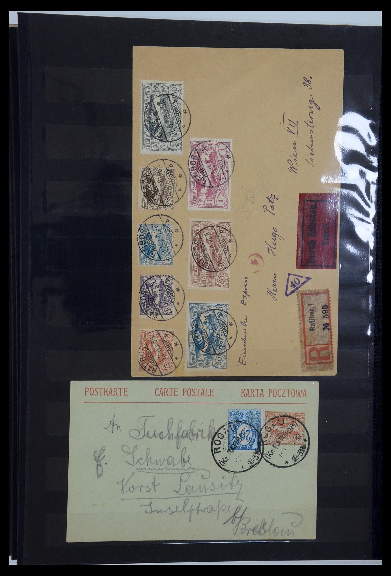 35560 026 - Postzegelverzameling 35560 Oberschlesien speciaalverzameling 1920-192