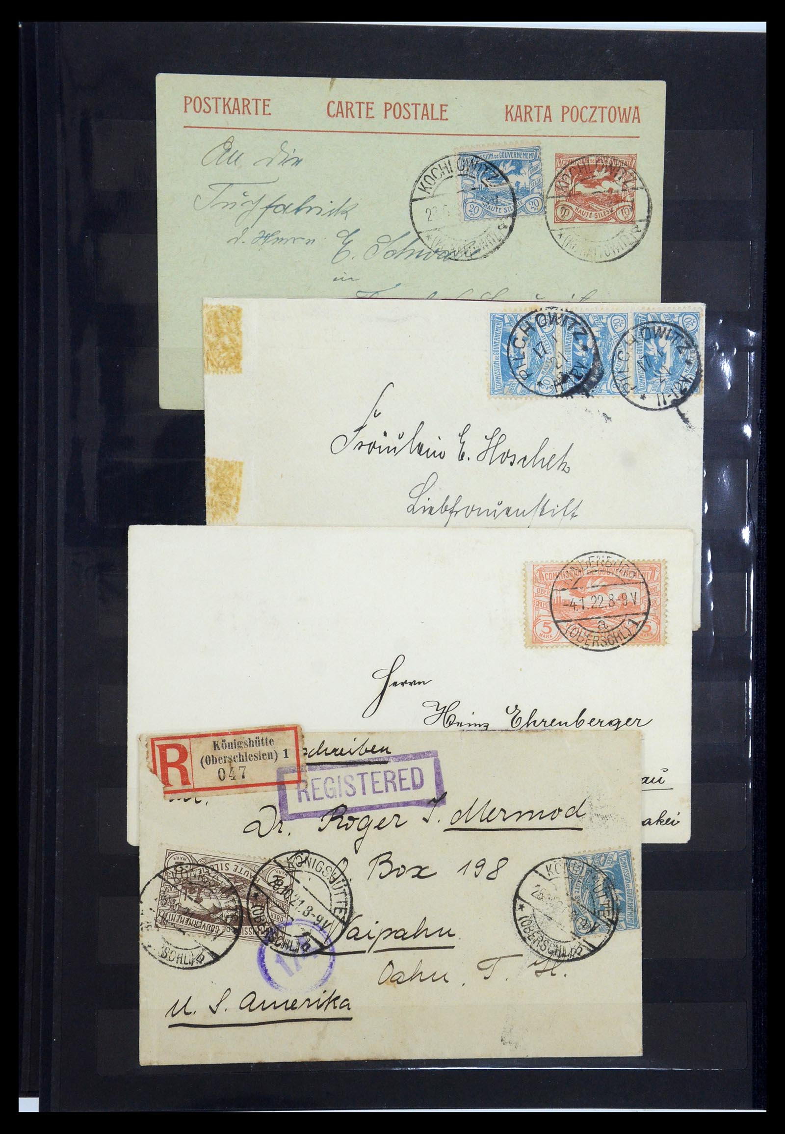 35560 028 - Postzegelverzameling 35560 Oberschlesien speciaalverzameling 1920-192