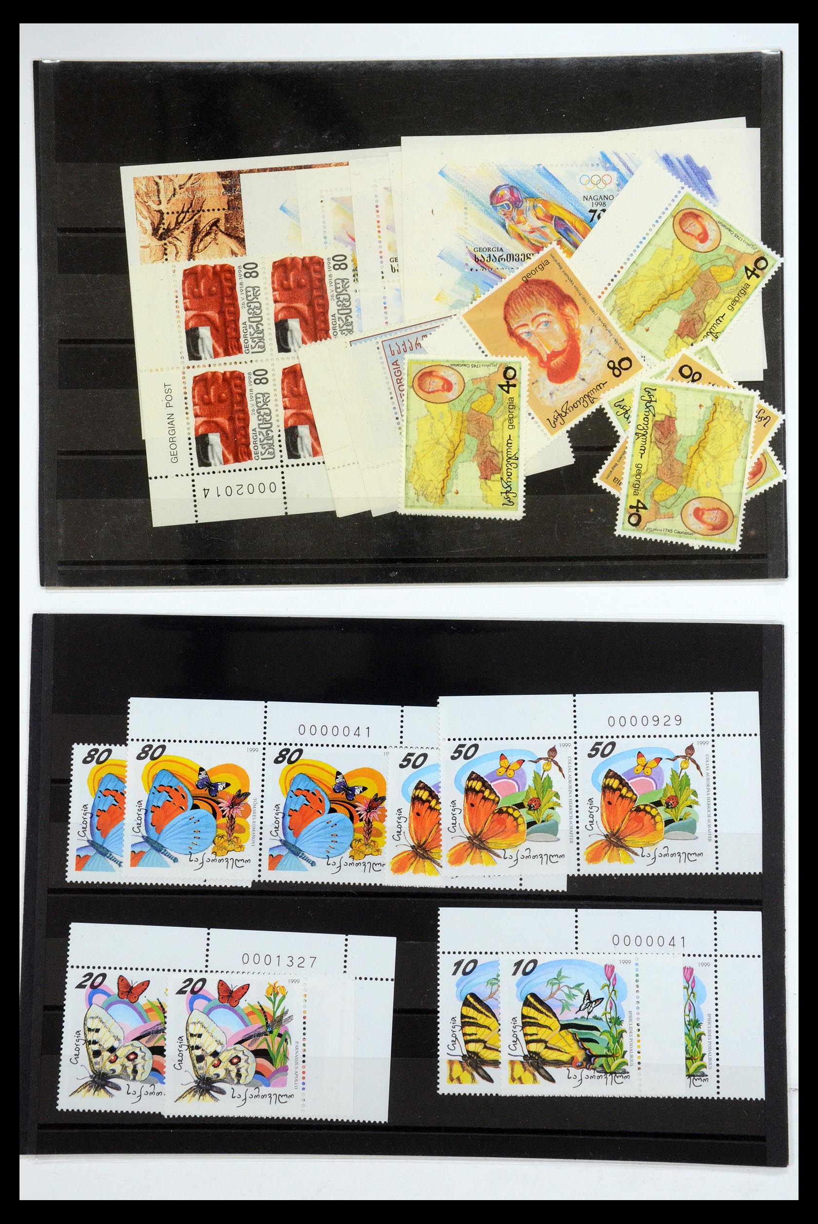35561 008 - Postzegelverzameling 35561 Georgië en Armenië 1919-2000.
