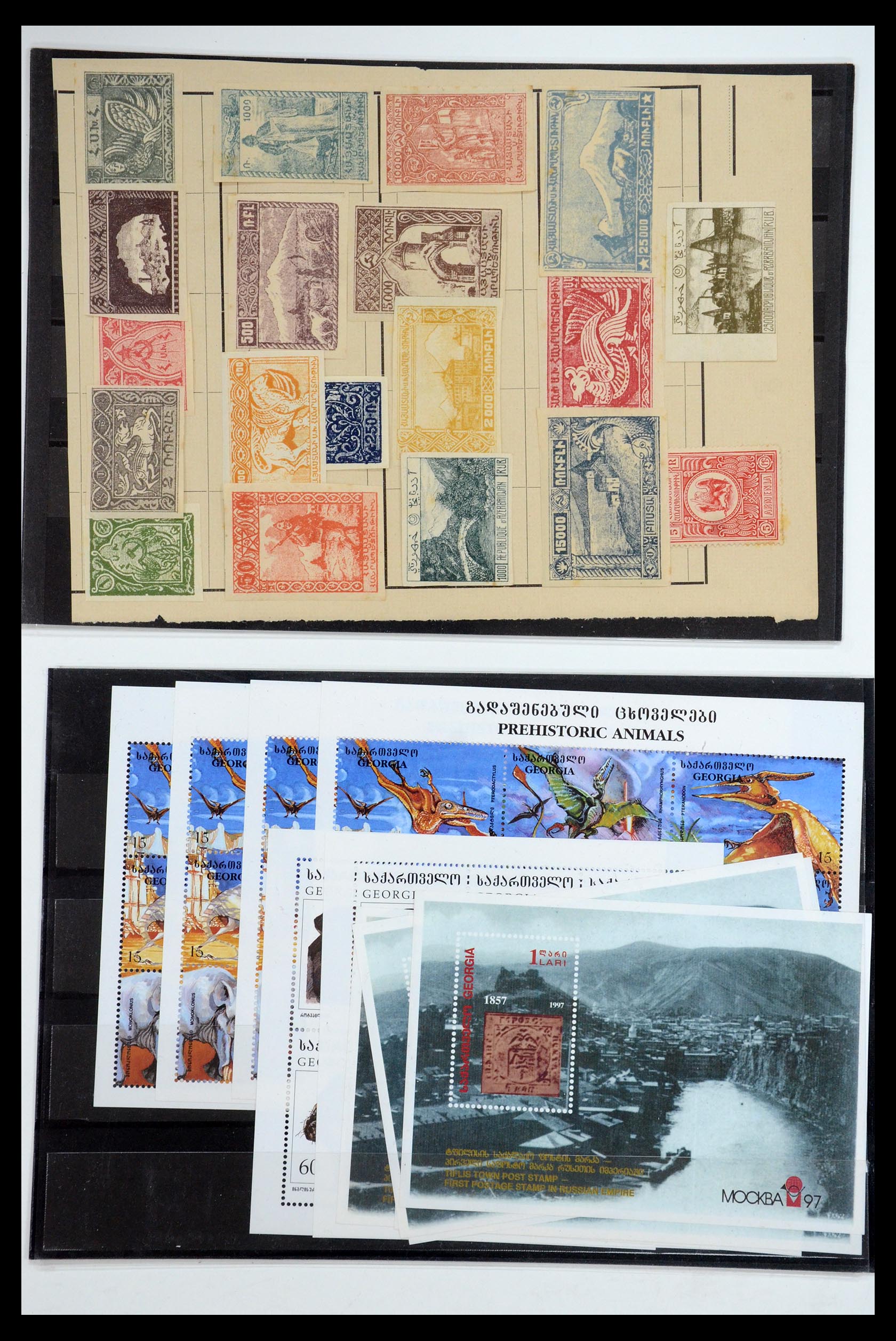 35561 011 - Postzegelverzameling 35561 Georgië en Armenië 1919-2000.