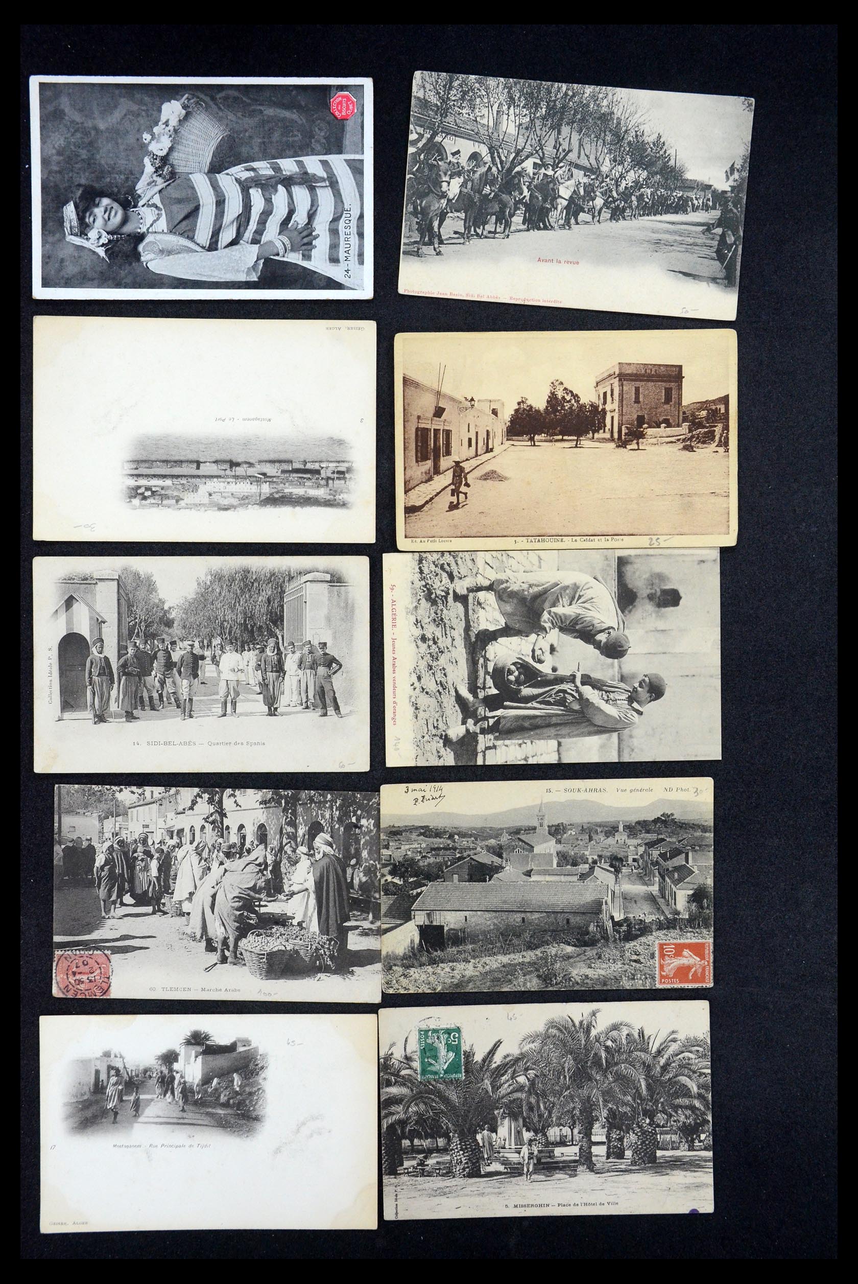 35563 011 - Postzegelverzameling 35563 Algerije ansichtkaarten 1900-1945.