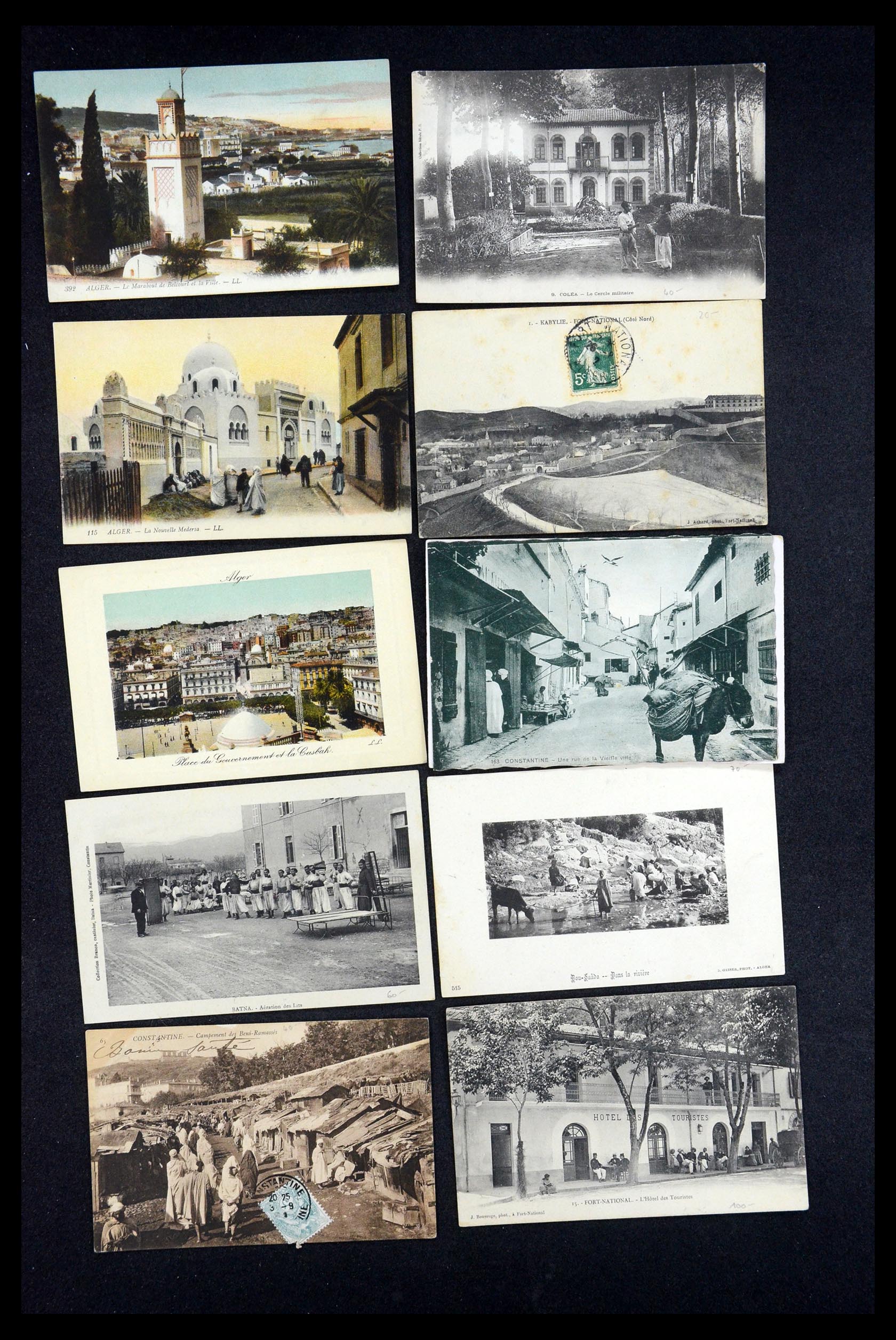 35563 013 - Postzegelverzameling 35563 Algerije ansichtkaarten 1900-1945.