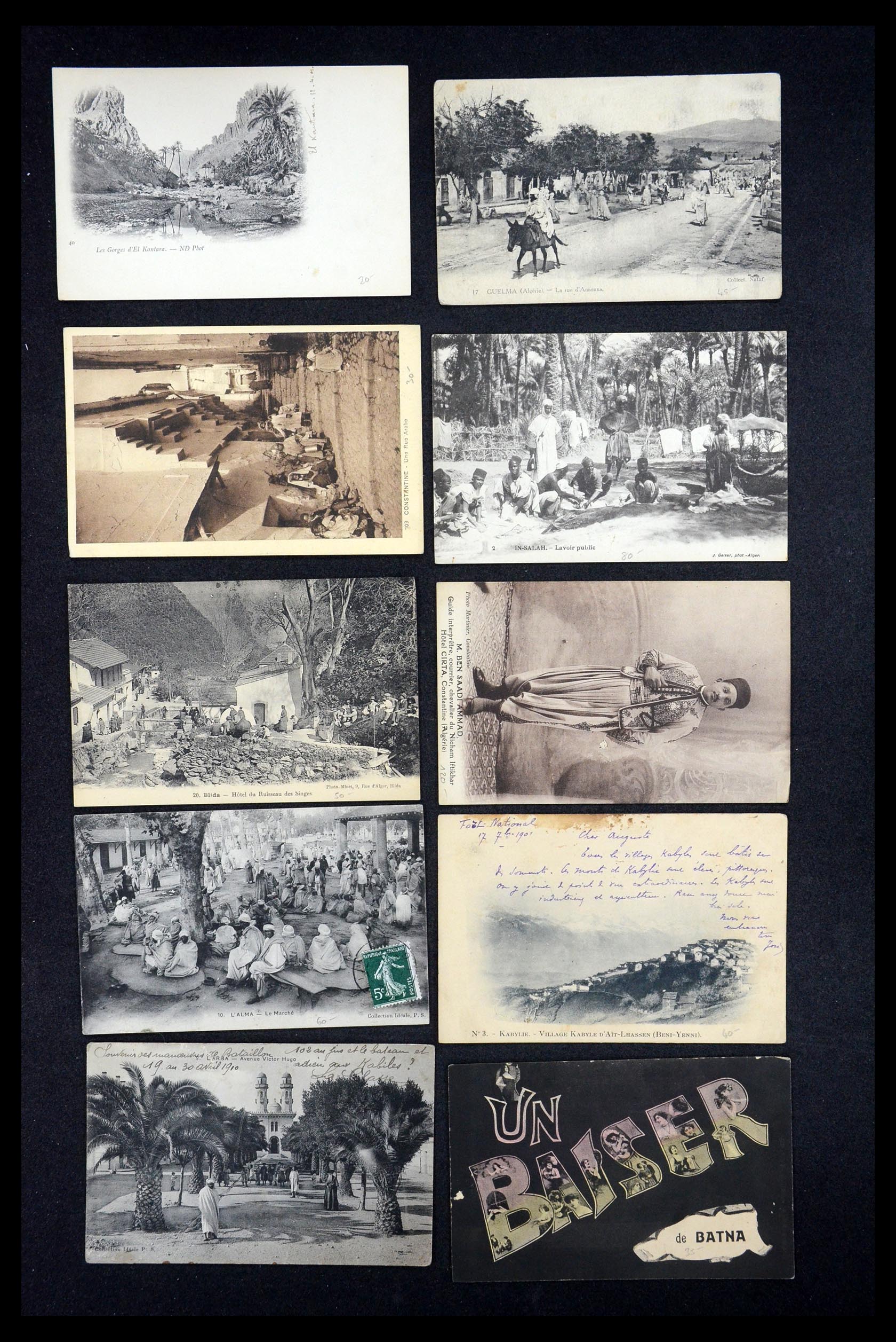35563 014 - Postzegelverzameling 35563 Algerije ansichtkaarten 1900-1945.