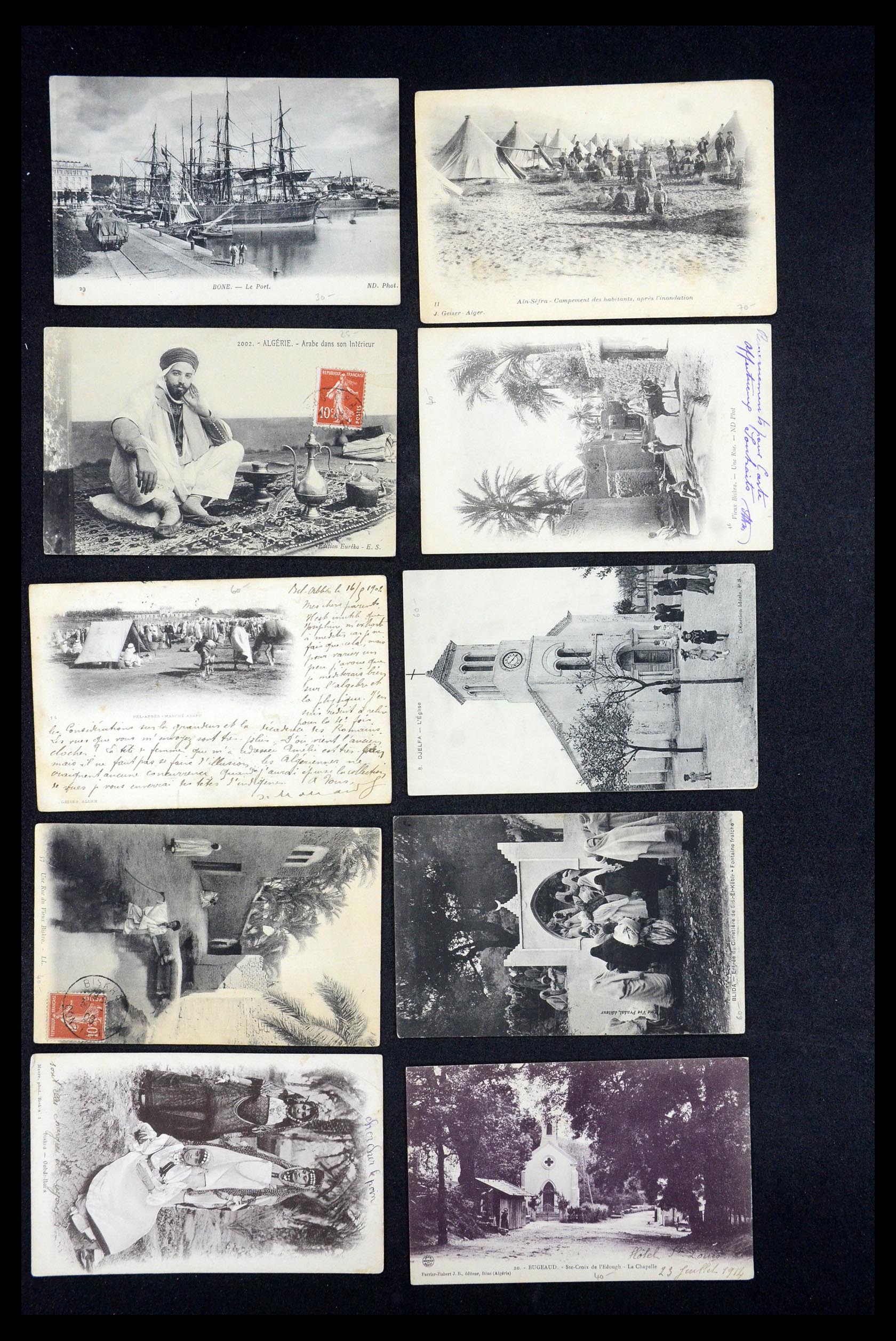 35563 015 - Postzegelverzameling 35563 Algerije ansichtkaarten 1900-1945.