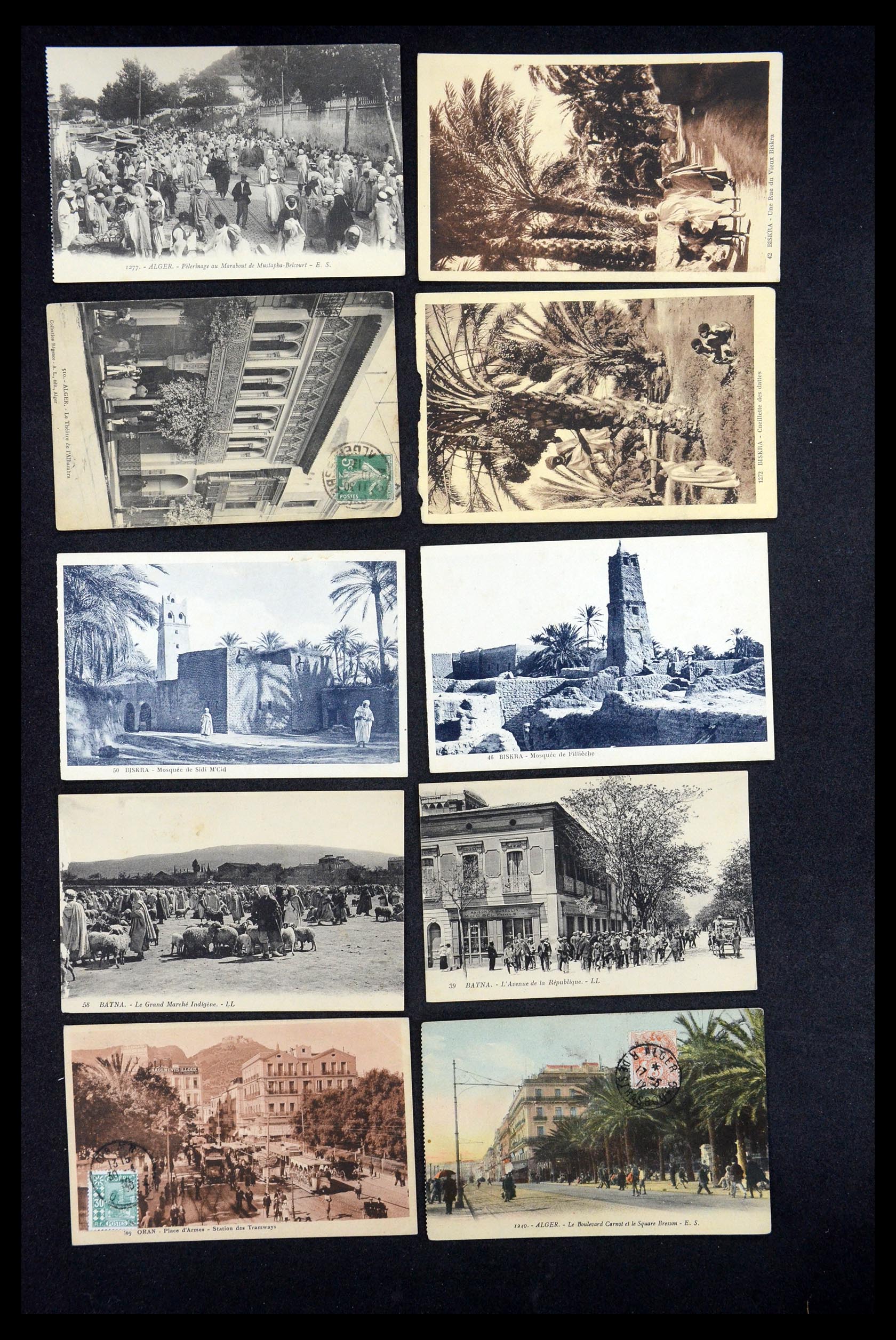 35563 027 - Postzegelverzameling 35563 Algerije ansichtkaarten 1900-1945.