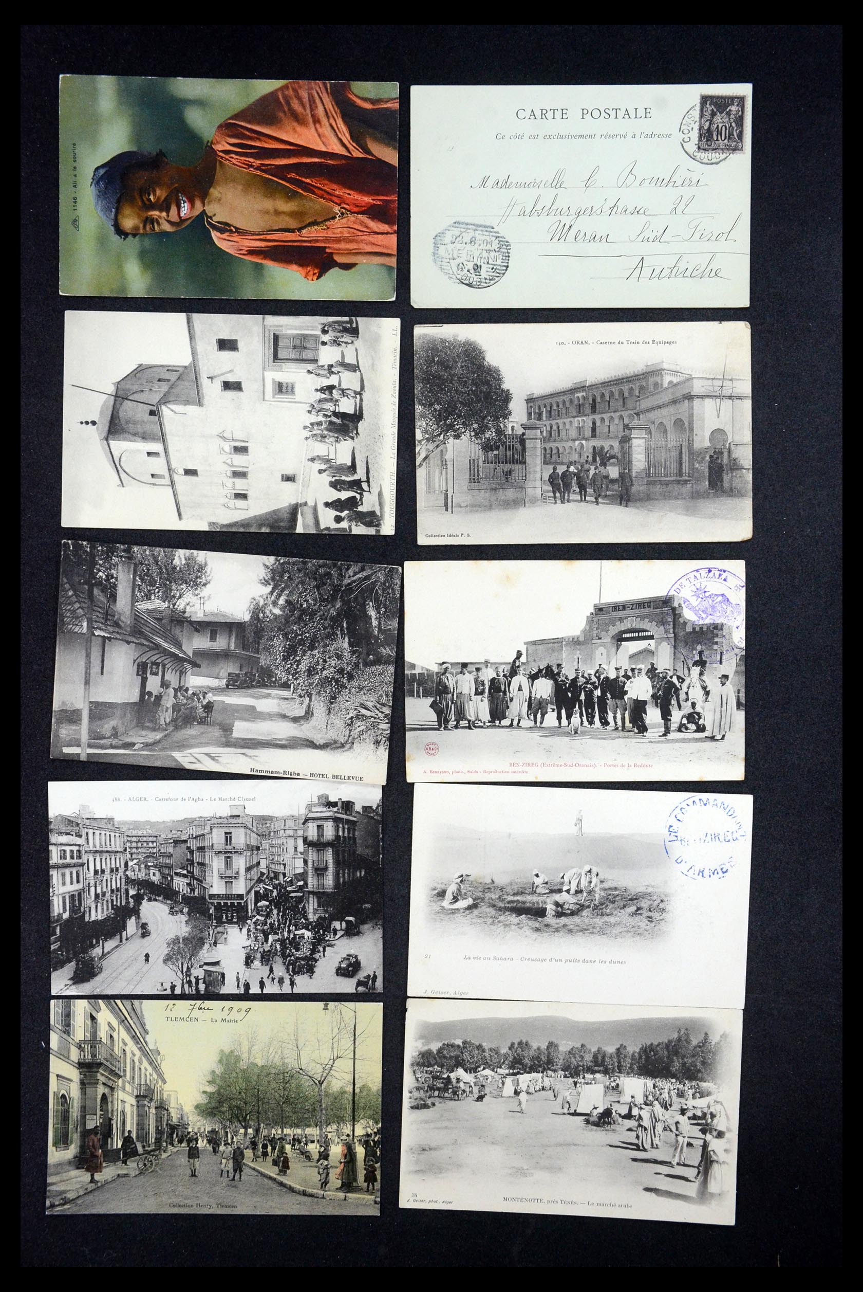 35563 029 - Postzegelverzameling 35563 Algerije ansichtkaarten 1900-1945.
