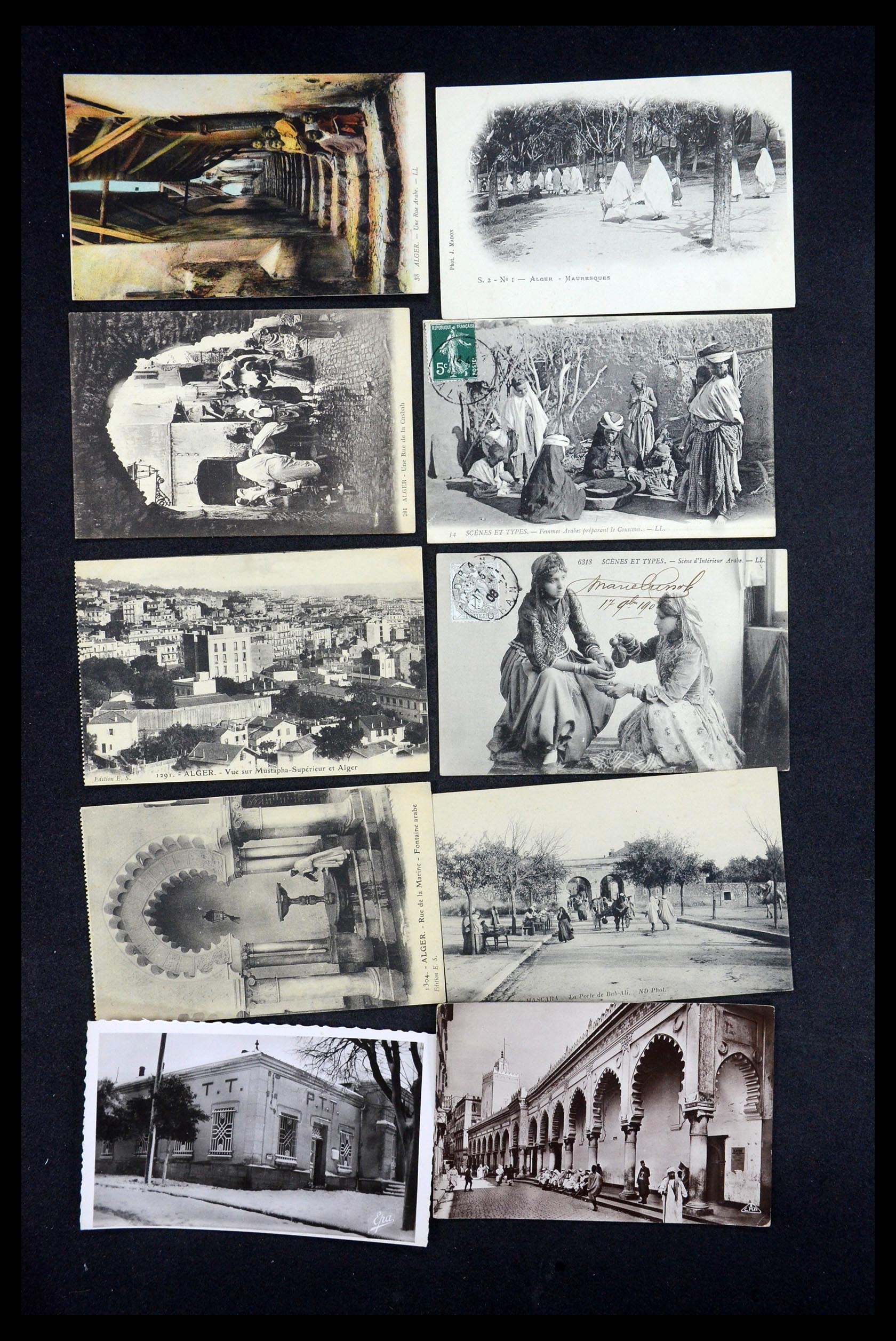 35563 046 - Postzegelverzameling 35563 Algerije ansichtkaarten 1900-1945.