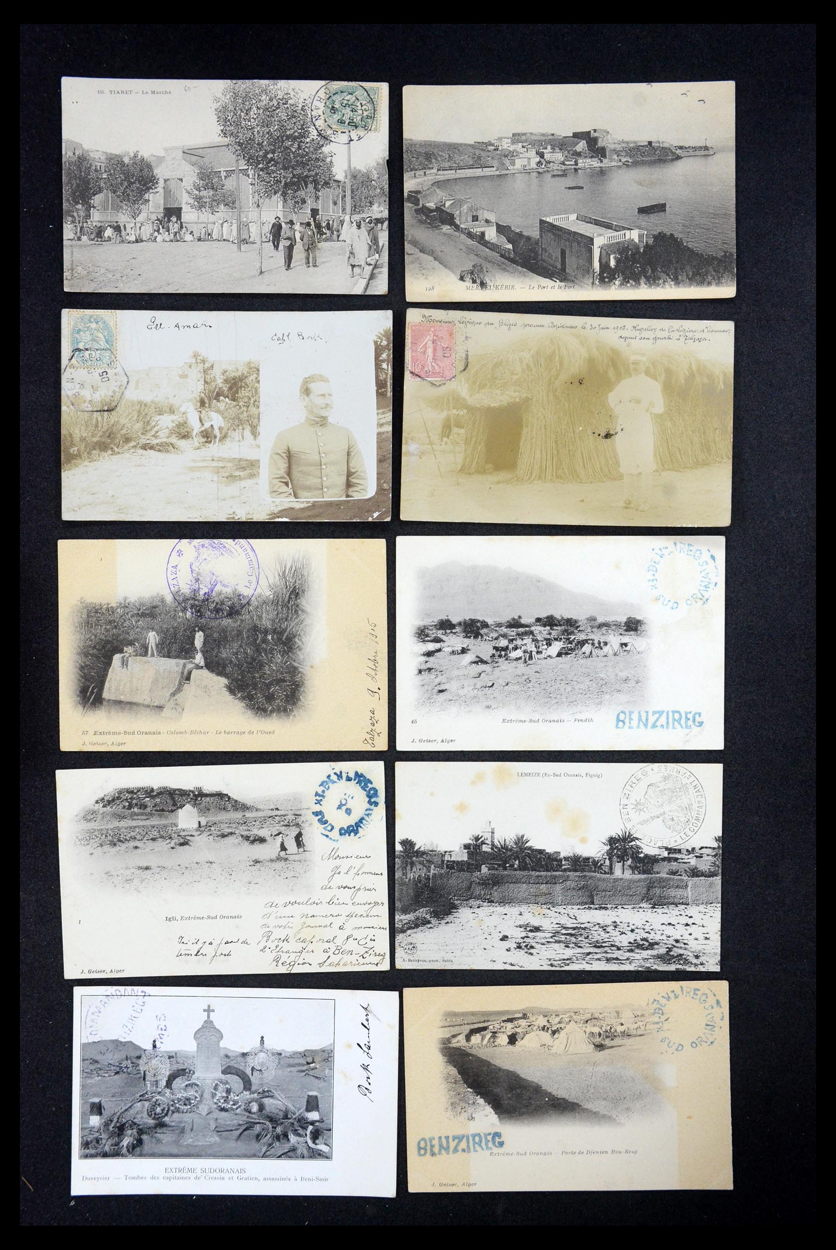 35563 058 - Postzegelverzameling 35563 Algerije ansichtkaarten 1900-1945.